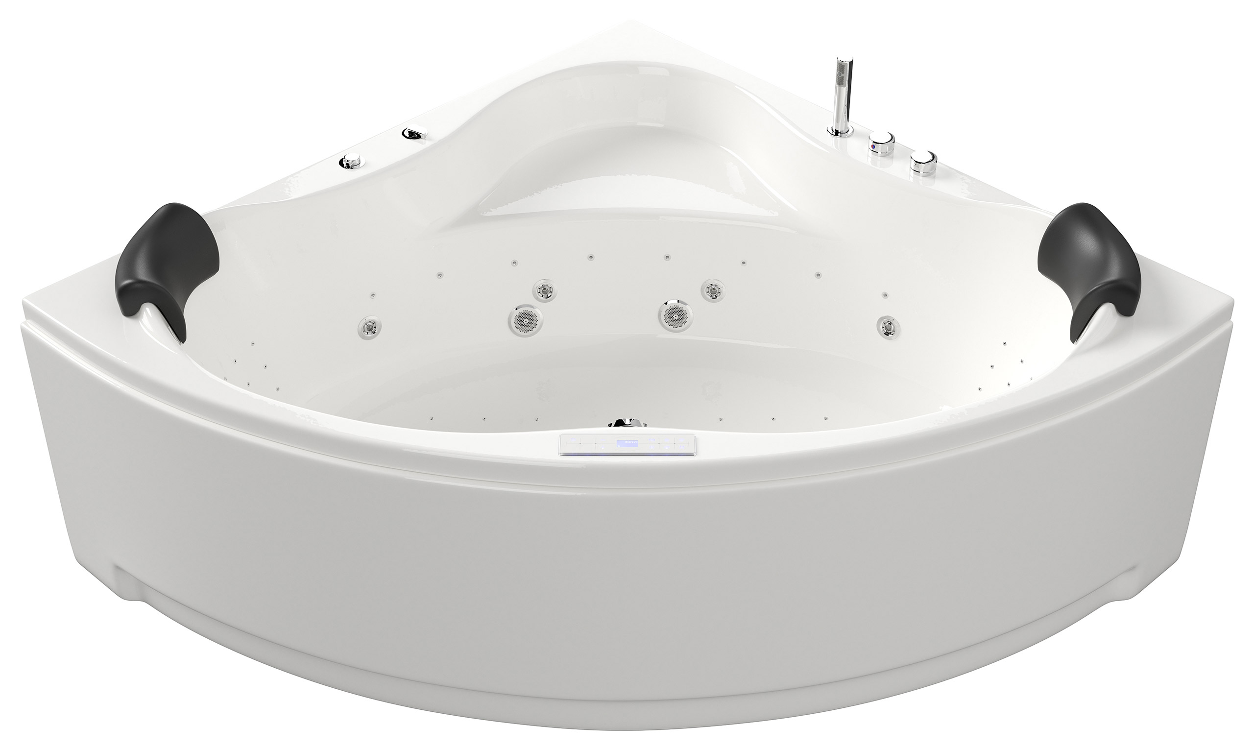 Deluxe Whirlpool Enjoy Ultra 150cm Made in Germany 80 Düsen & LED mit Armatur