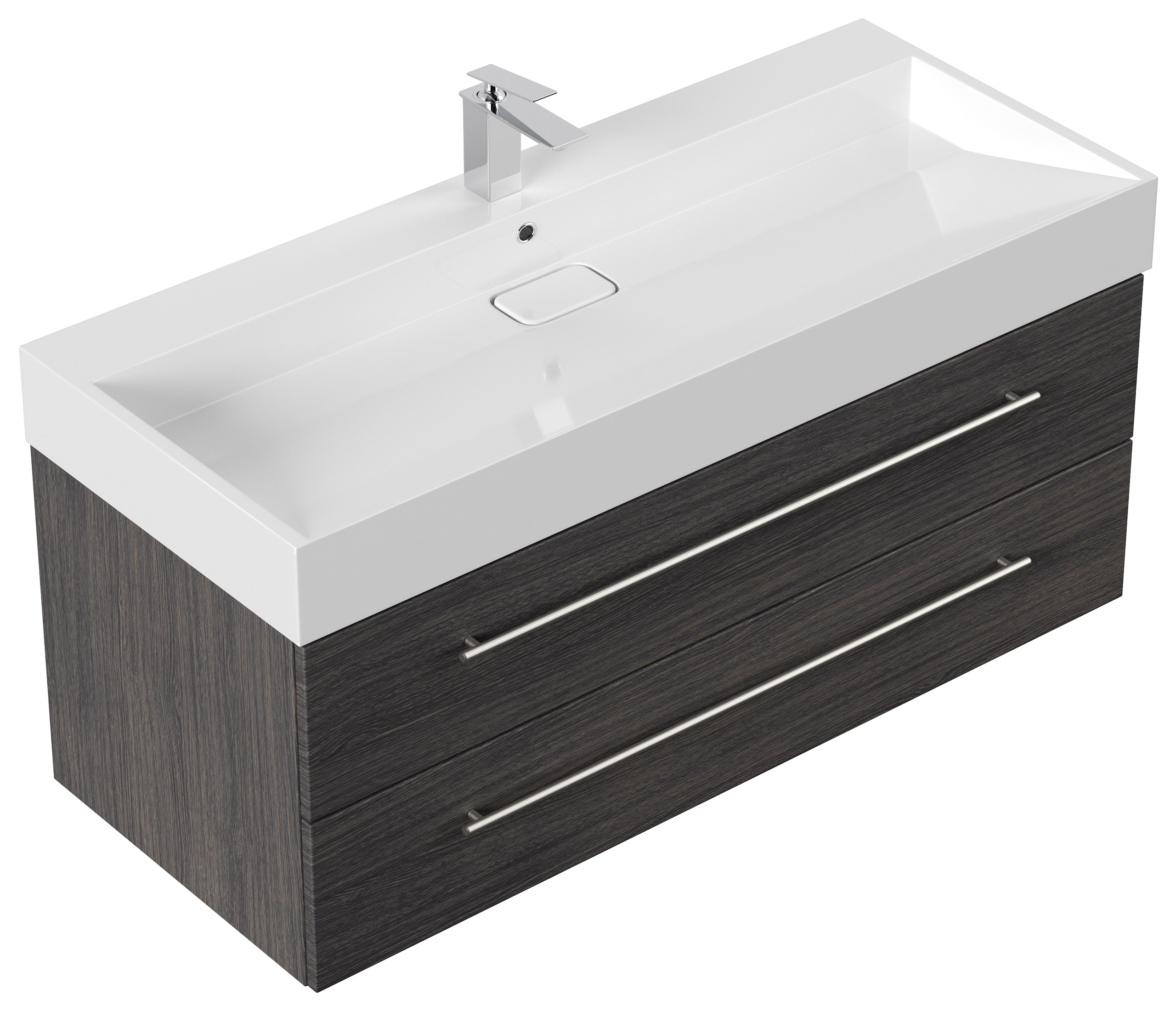 Badmöbel Design 1200 anthrazit gemasert