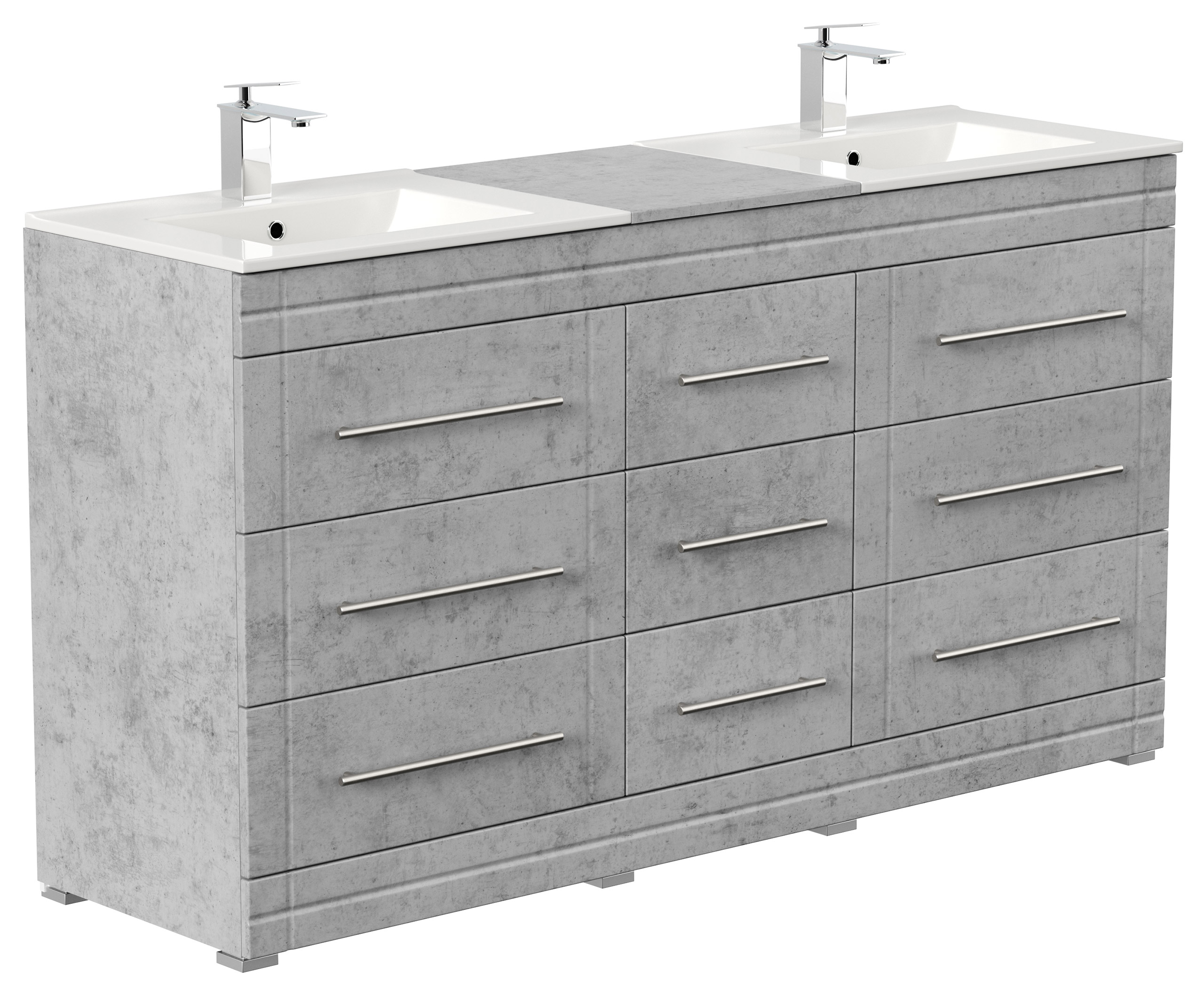 Stand Badmöbel Cosmo Modern SoftClose beton