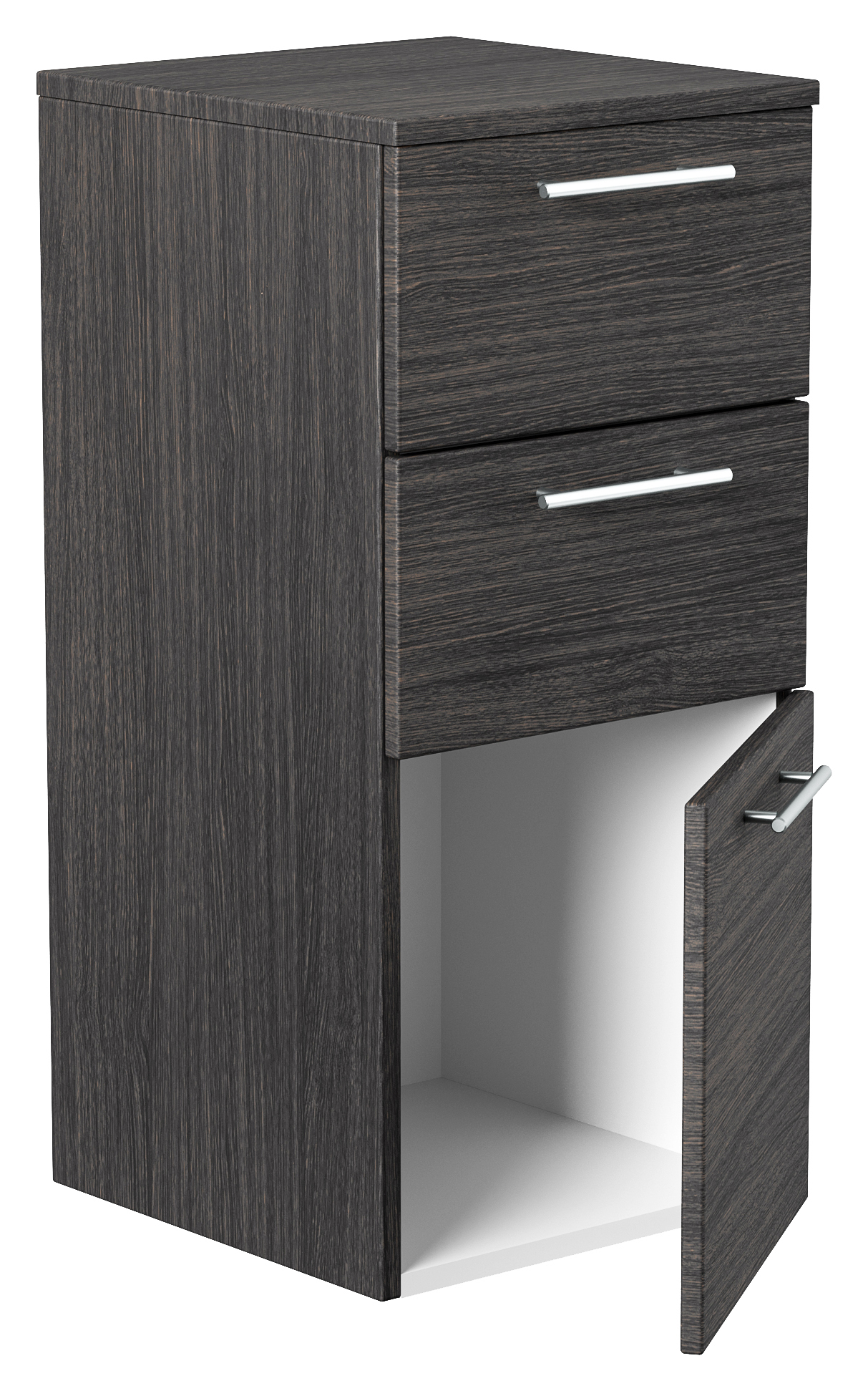 Midischrank 75cm Anthrazit gemasert