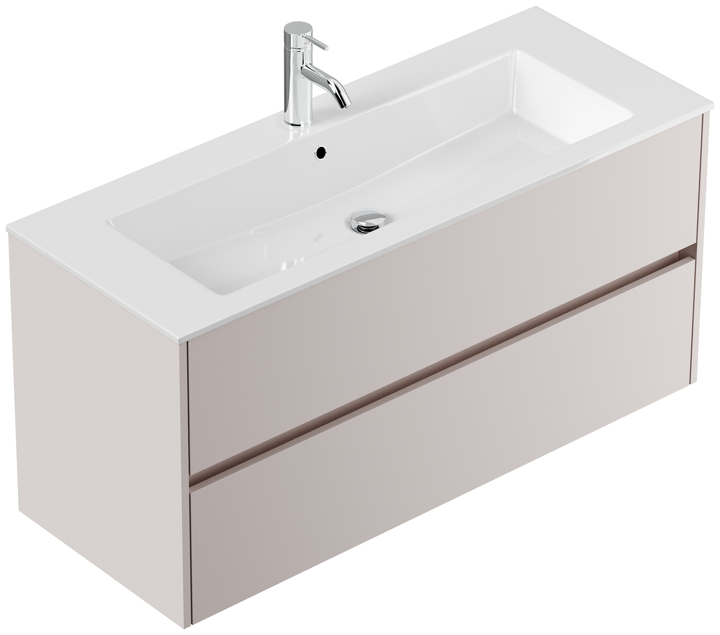 Badmöbel Taifun mit Waschtisch 120 cm 2 Greifraum SoftClose Auszüge eiche gold