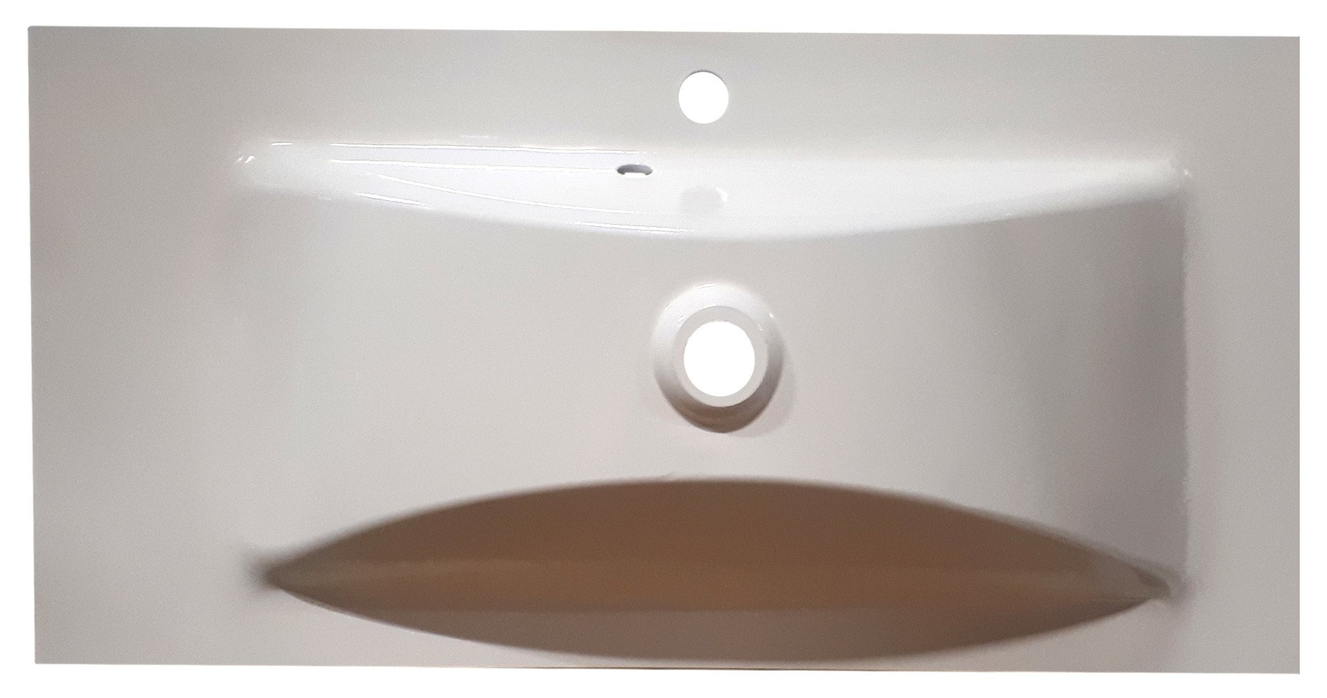 Badmöbel Vitro 1000 mit Glaswaschbecken SoftClose weiss hochglanz