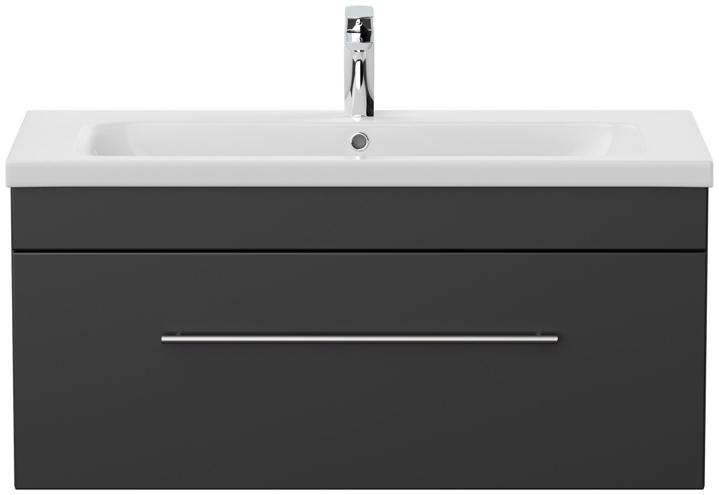 Badmöbel Diora 100cm SoftClose schwarz
