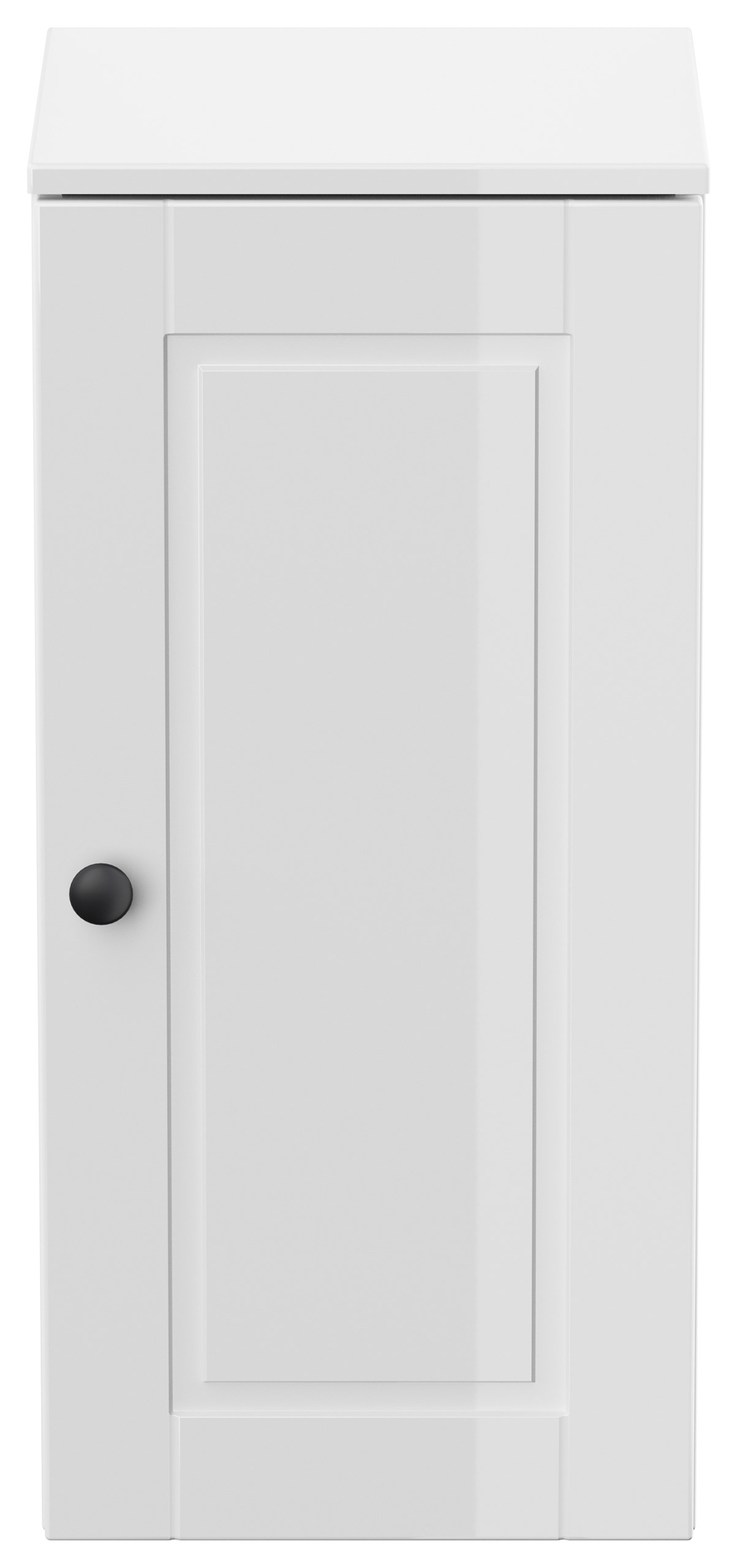 Midischrank 75 Cottage Weiss hochglanz