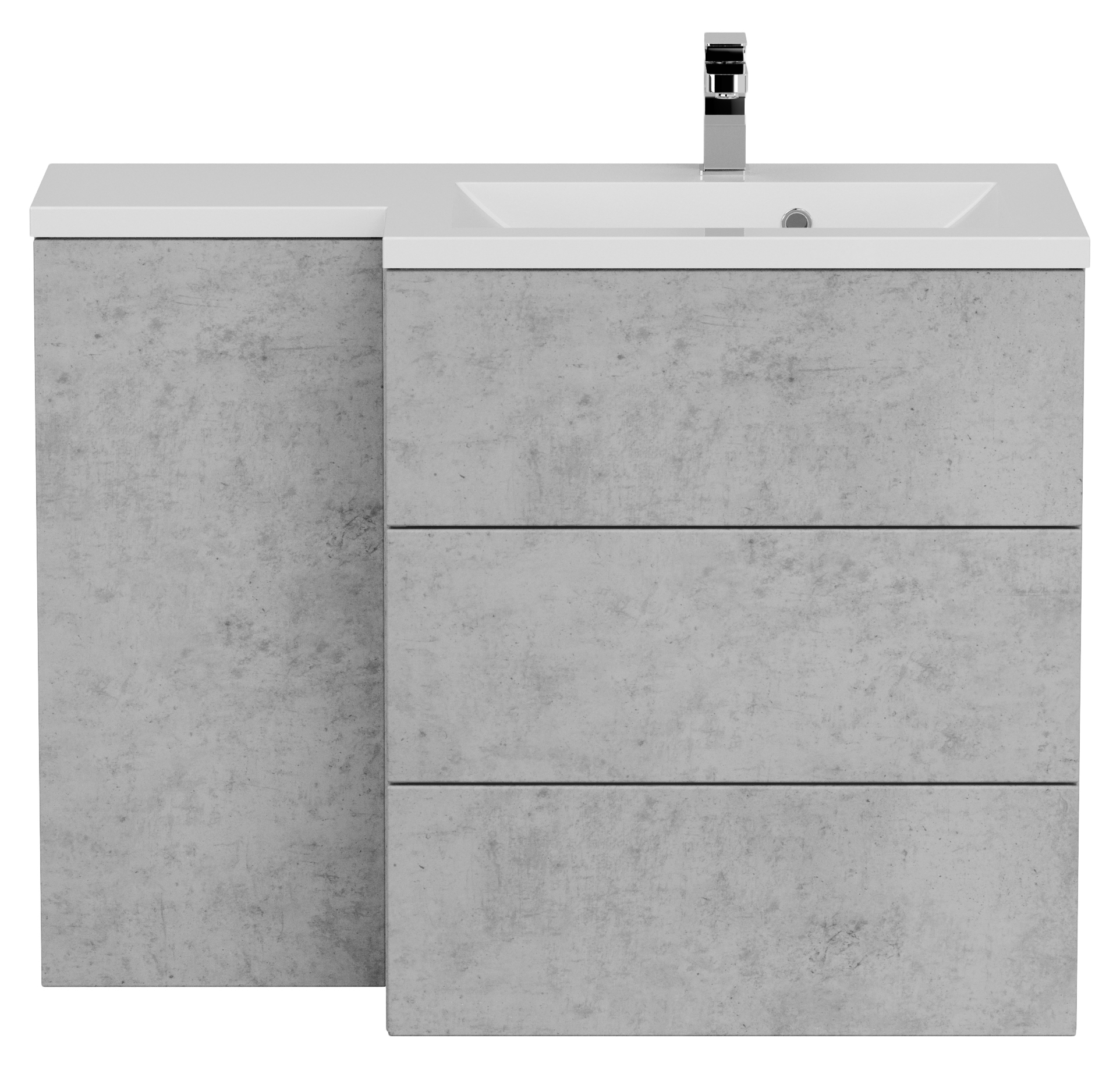 Badblock Adelia links SoftClose beton