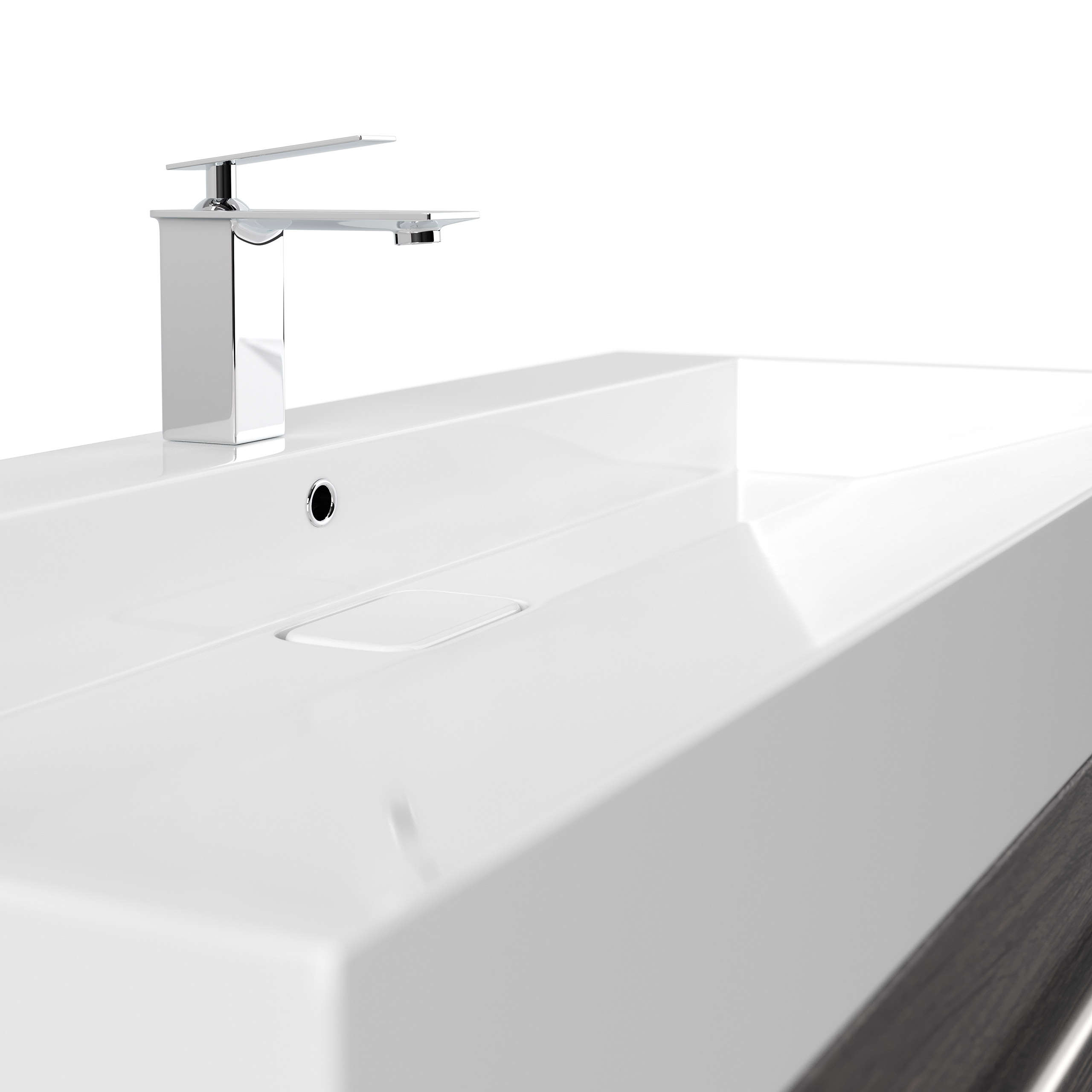 Badmöbel Design 1200 anthrazit gemasert
