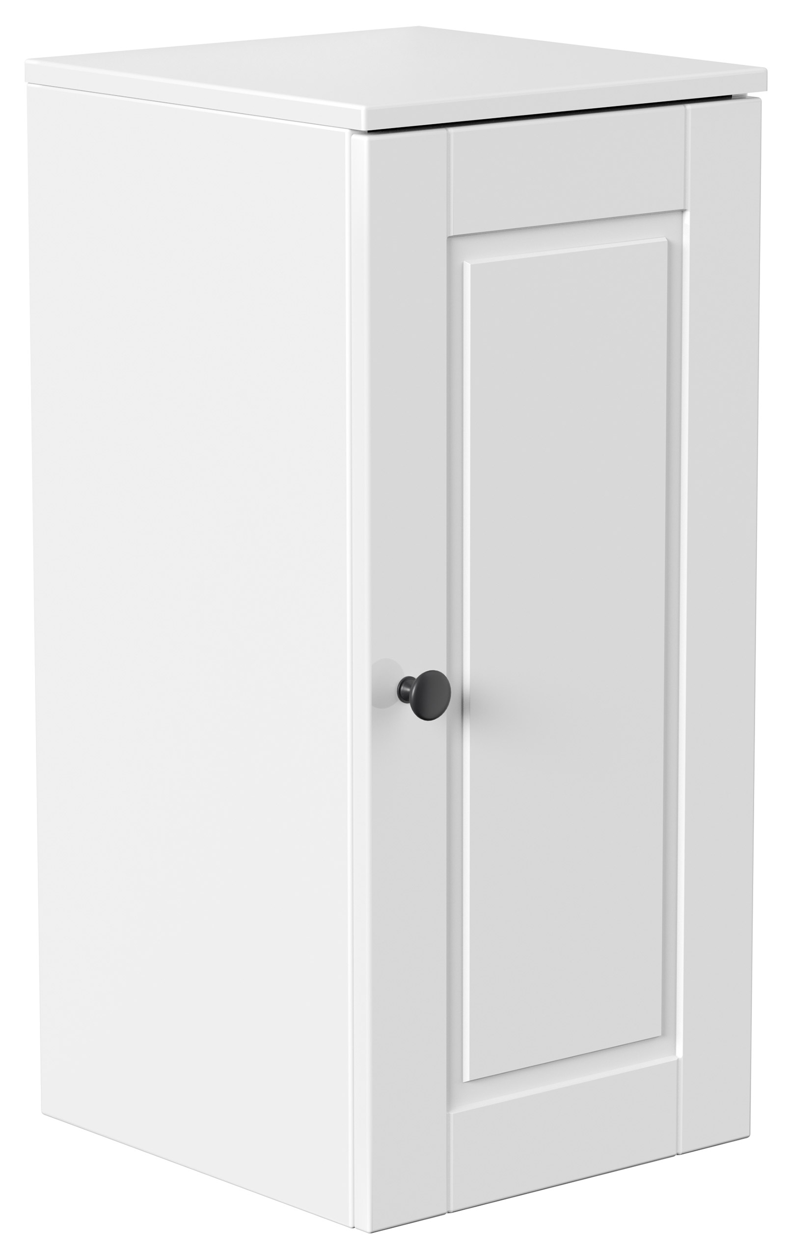 Midischrank 75 Cottage Weiss hochglanz
