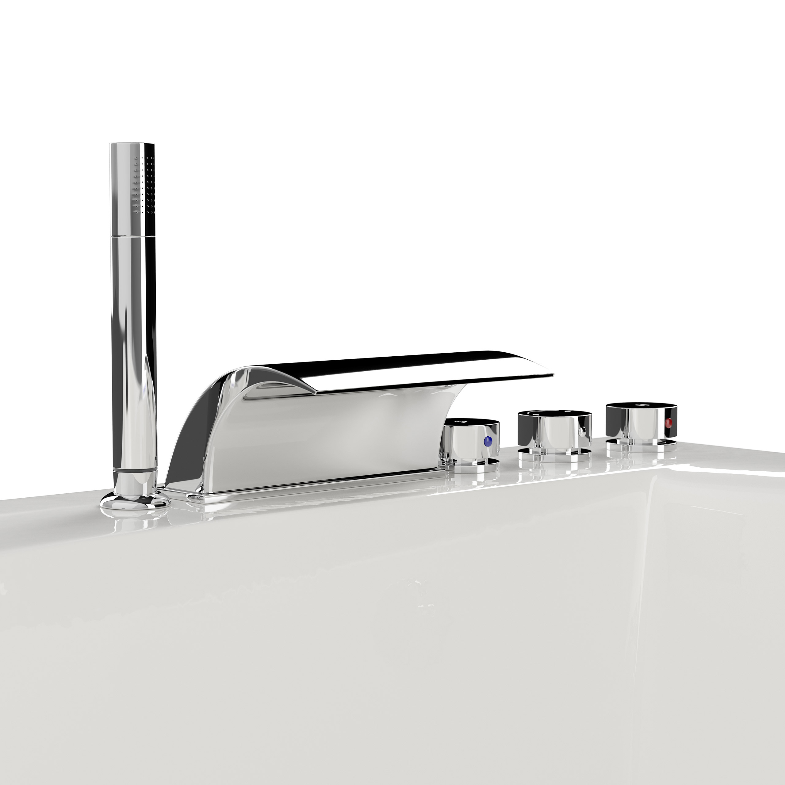 Whirlpool Andalusia 2 Pers. 180x130 links Made in Germany 24 Düsen mit Armatur
