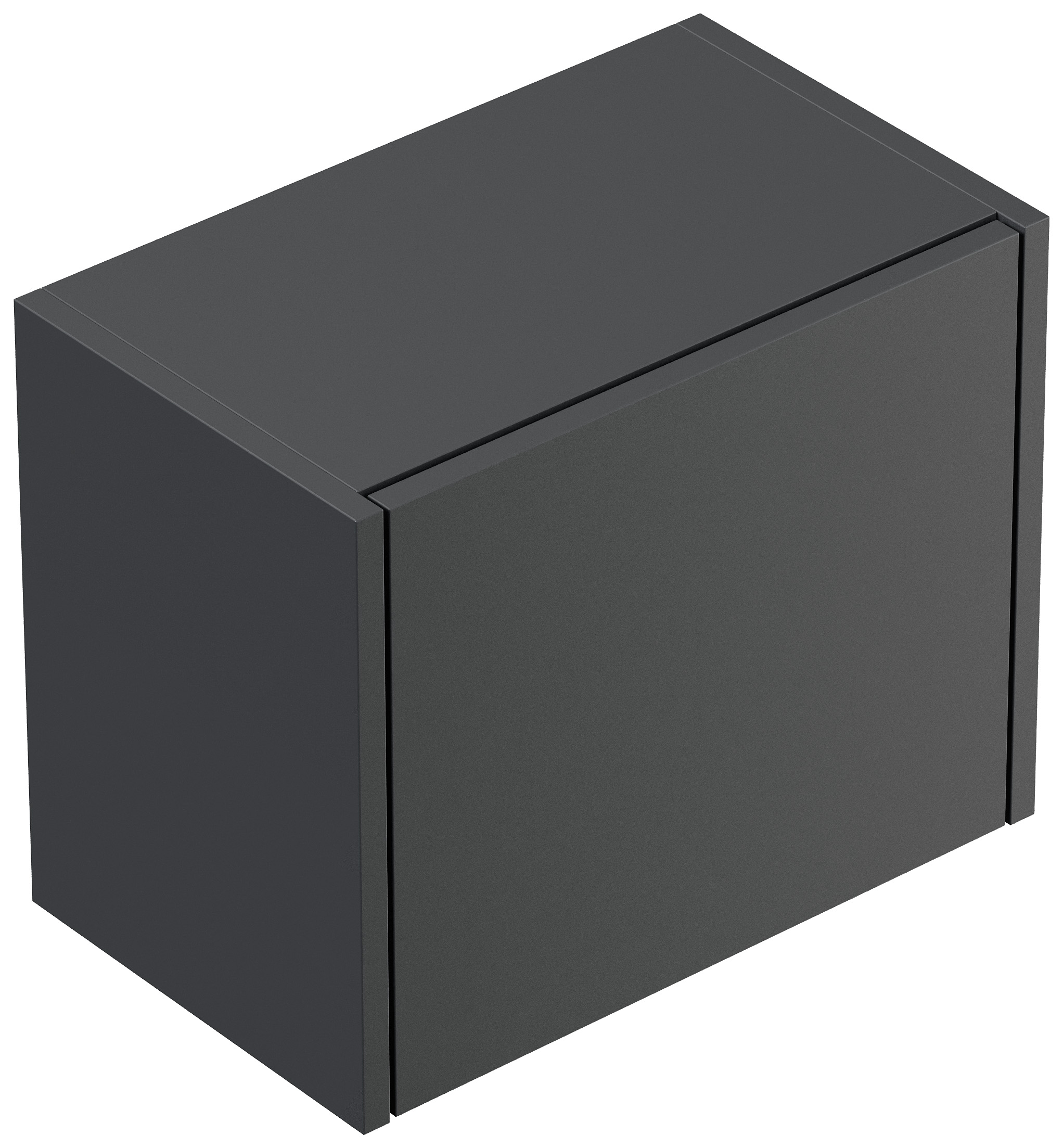 Doppel-Badmöbel Set Taifun 4tlg.120cm LED Spiegel 3er Boxen & Hochschrank Grafit
