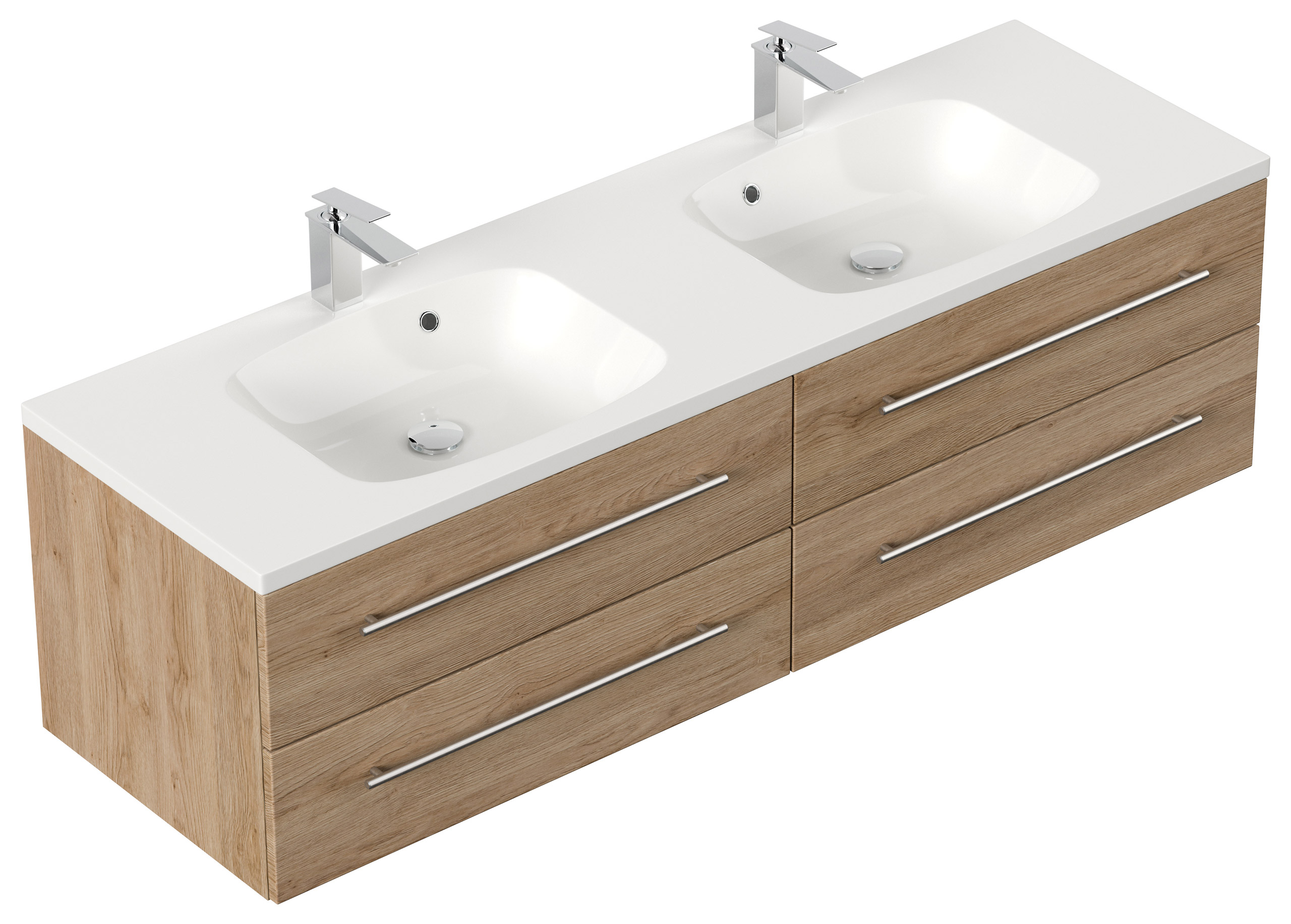 Badmöbel Colossos 160 SoftClose eiche hell