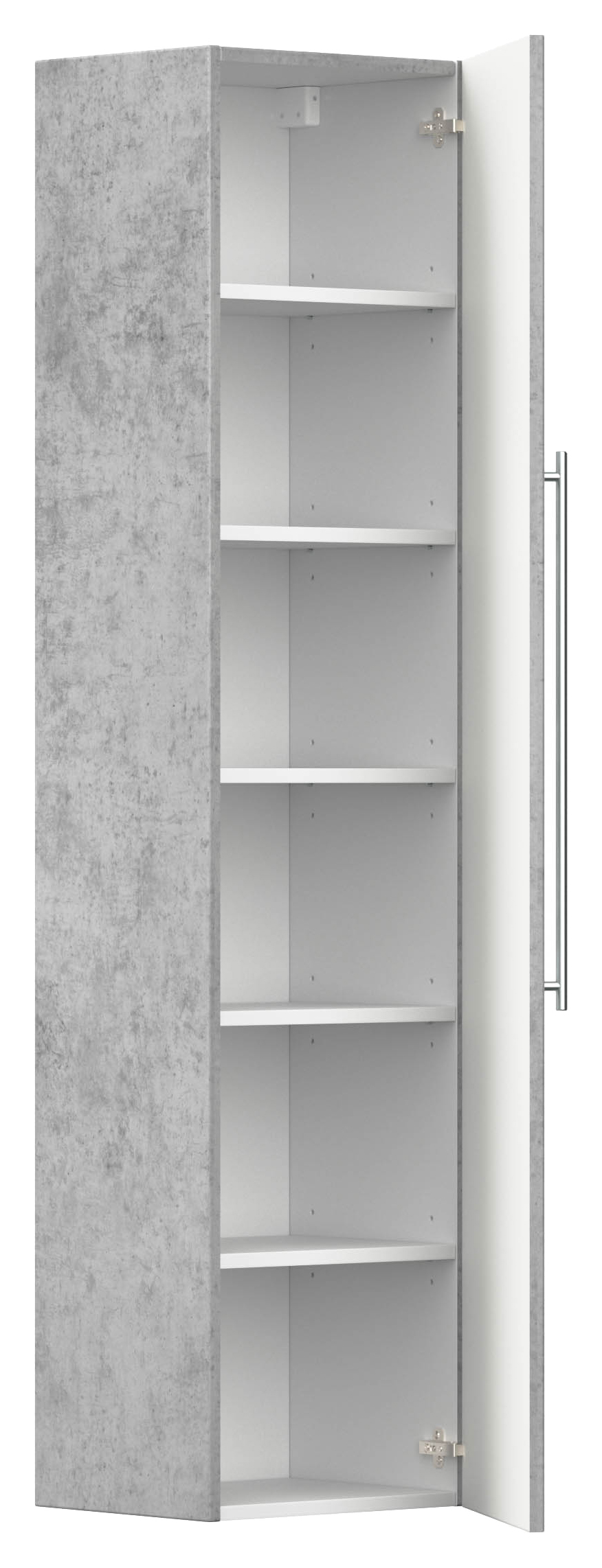 Badmöbelset Colossos 180 4-teilig m. LED-Spiegel SoftClose beton
