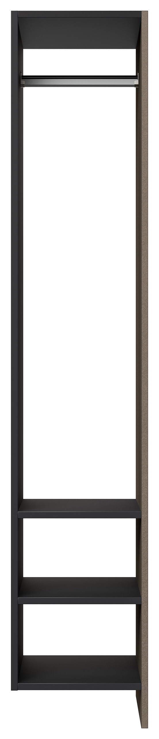 Garderobenpaneel Urban 60/188cm, 3 Haken, Kleiderst., Schuhregal Oak