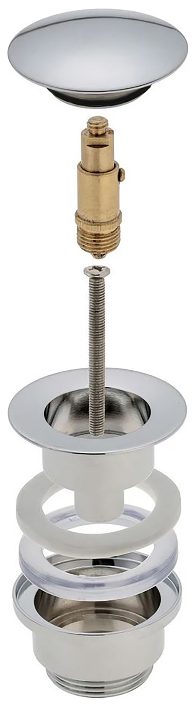 Magnolia Pop-Up Ablaufventil - Messing verchromt