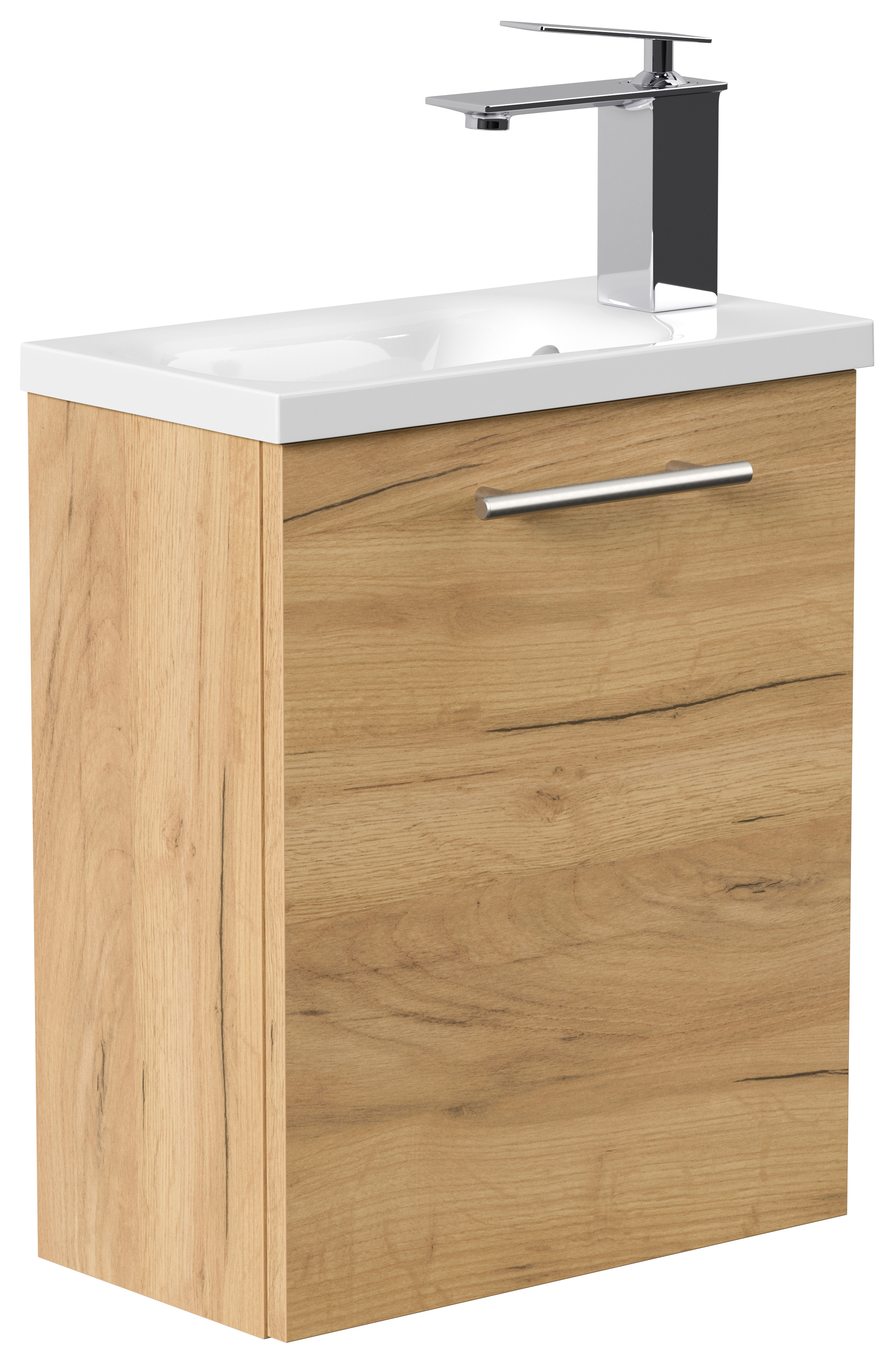 Gäste WC Badmöbel Pico Slimline 40cm SoftClose eiche gold