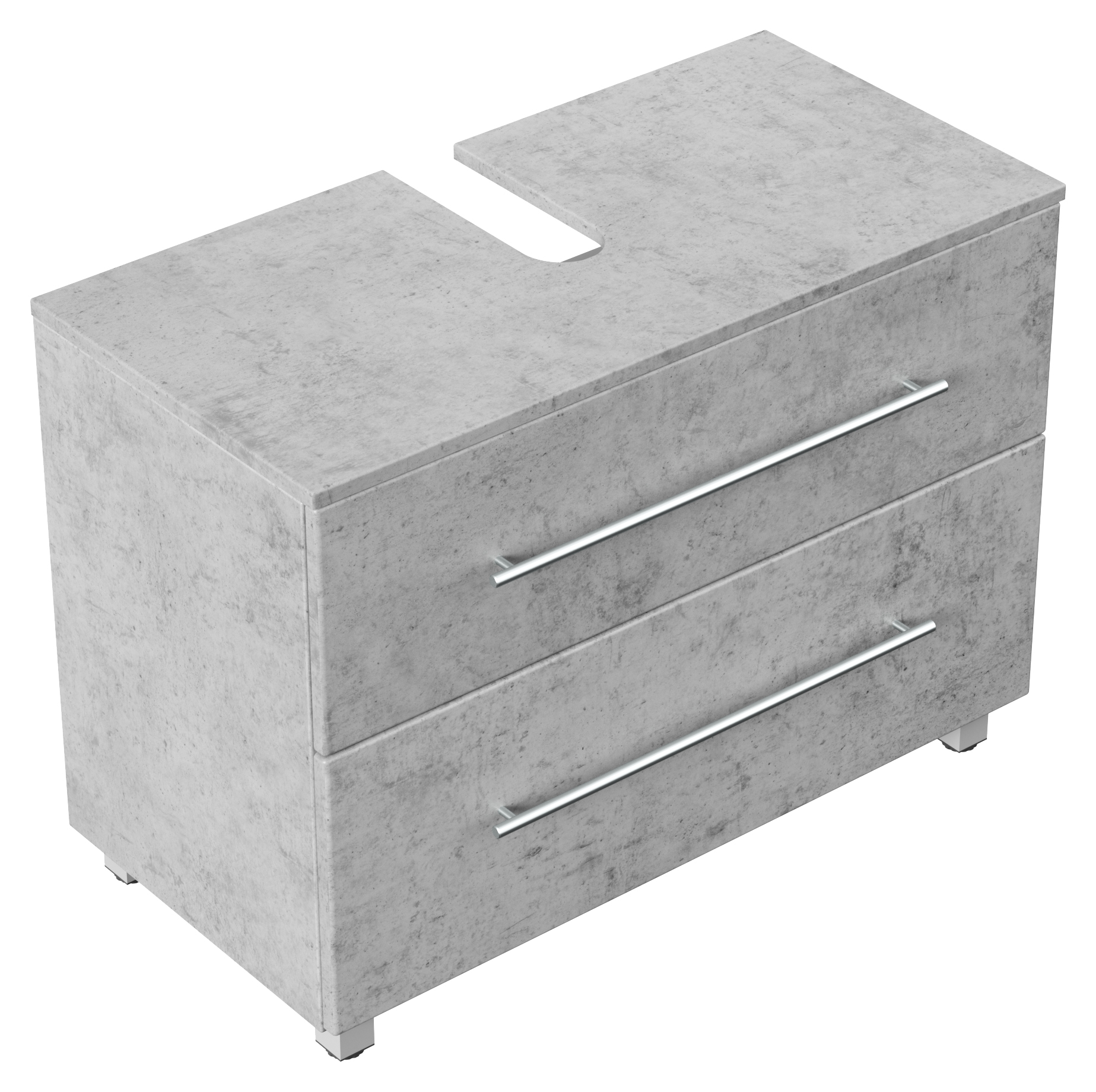 Universal Unterbau auf Standfüßen 85 cm SoftClose beton