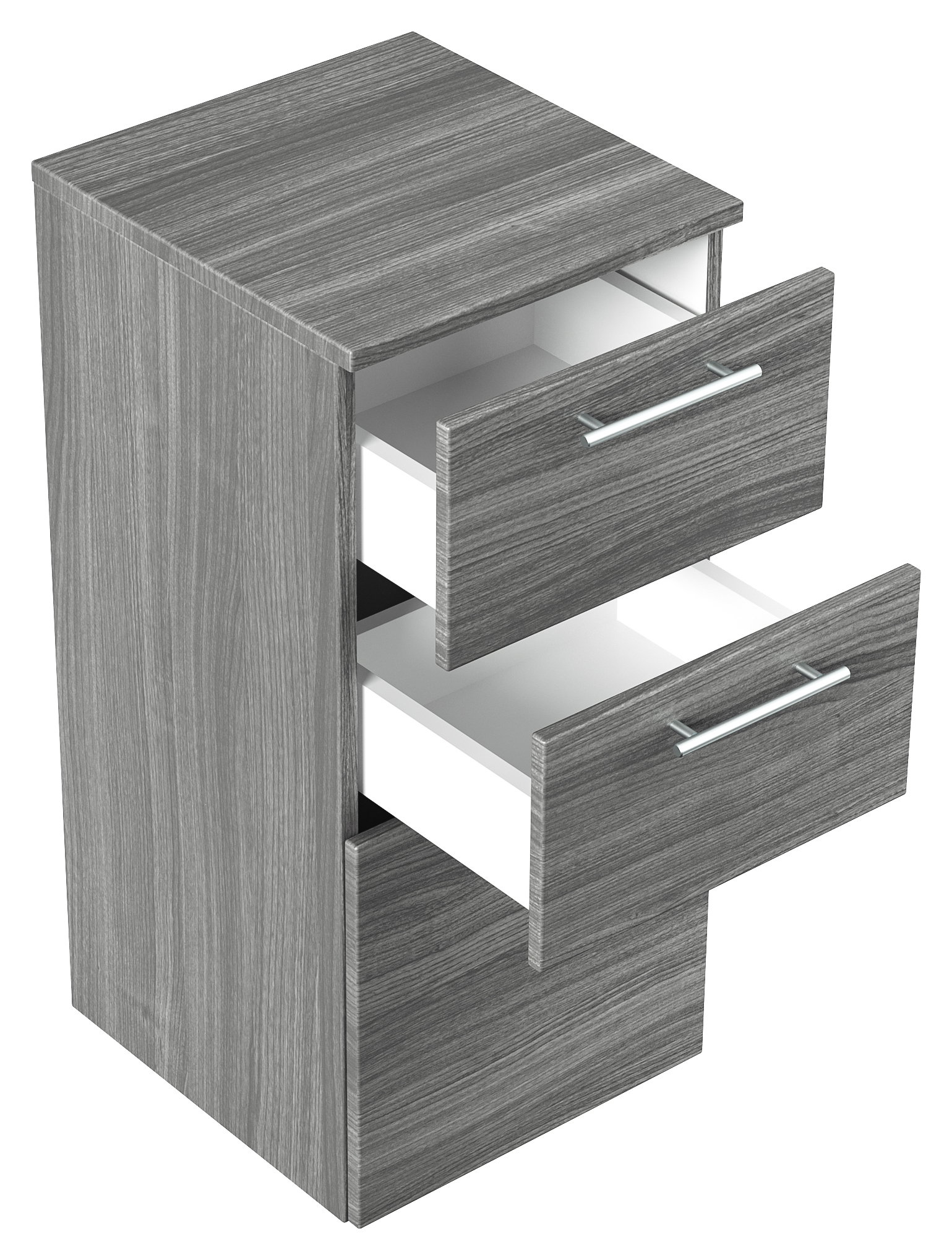 Midischrank 75cm Silbereiche