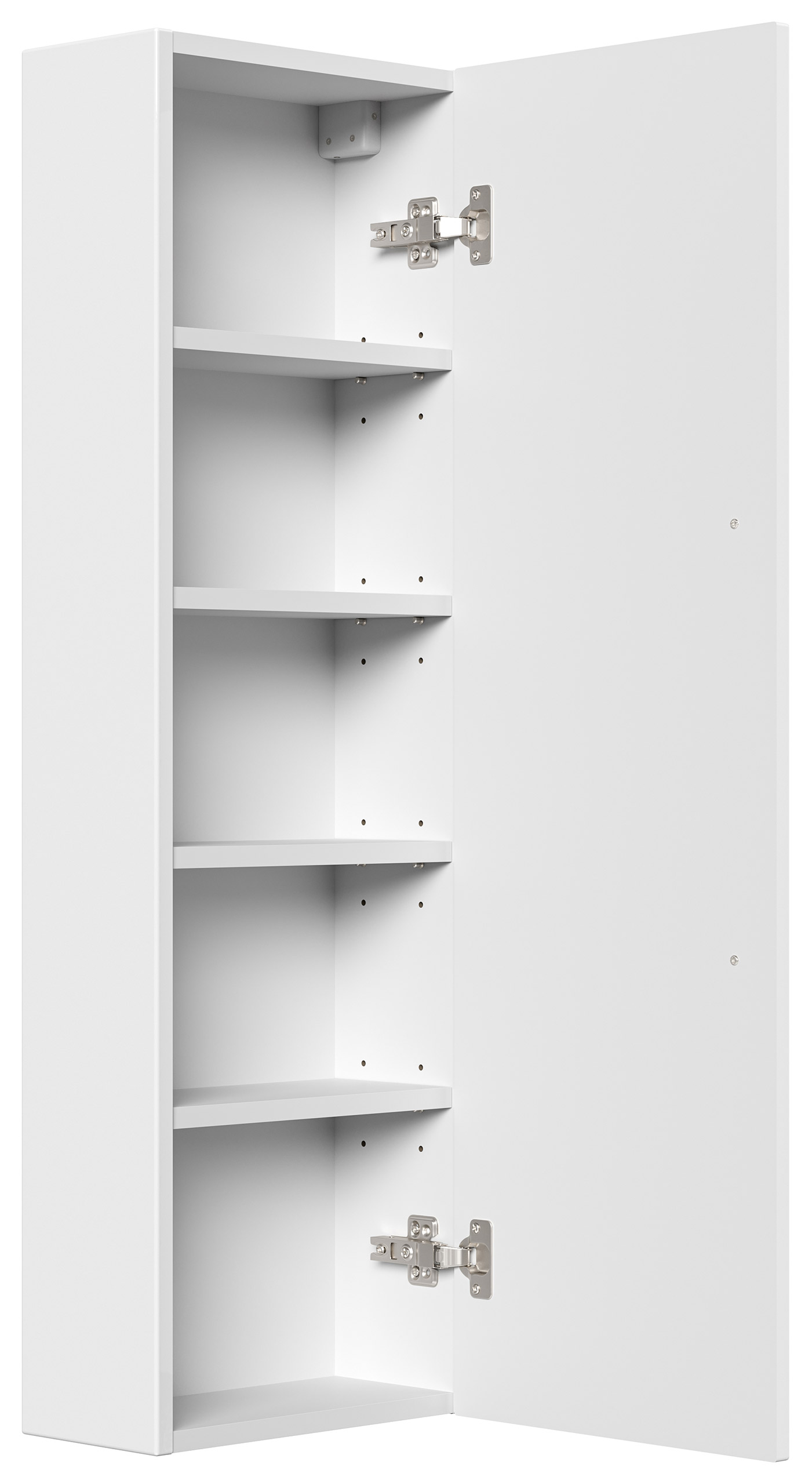 Hochschrank Slimline nur 17cm Tief (BxH) 33x105 cm weiss hochglanz