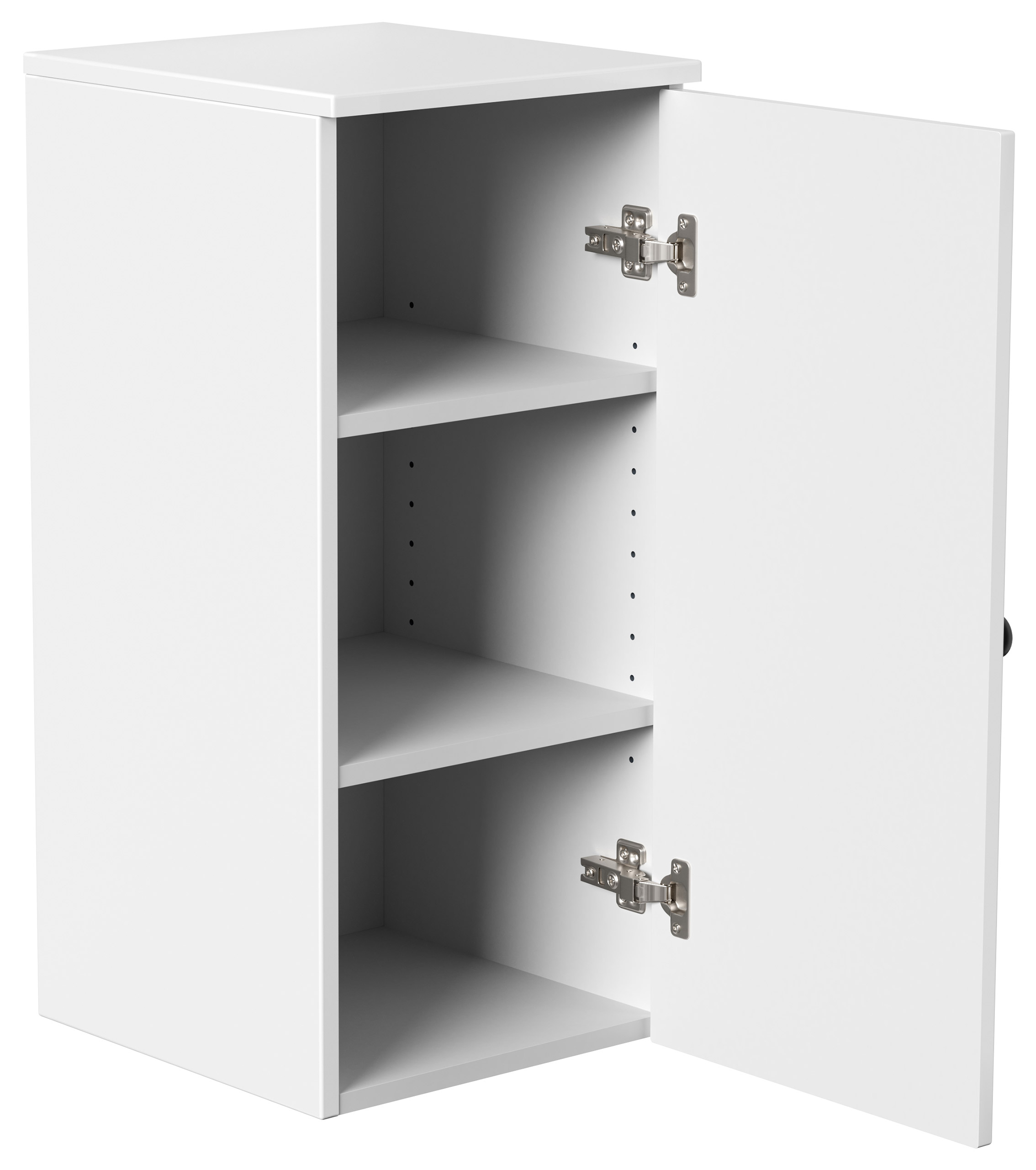 Midischrank 75 Cottage Weiss hochglanz