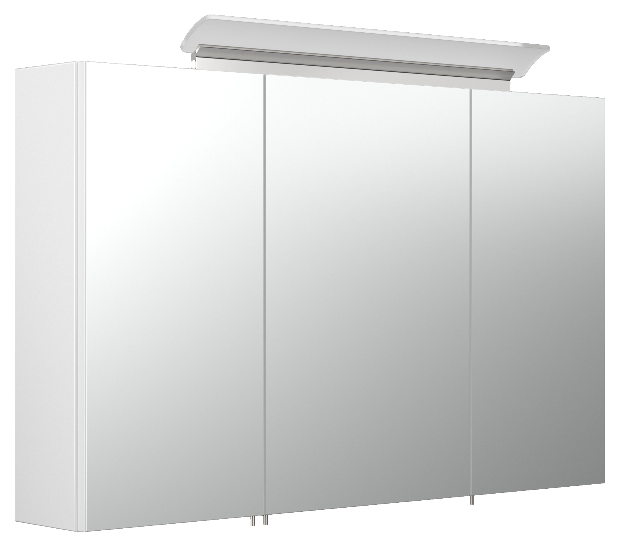 Badmöbel-Set Firenze 100 2 tlg. inkl. Spiegelschrank SoftClose weiß hochglanz