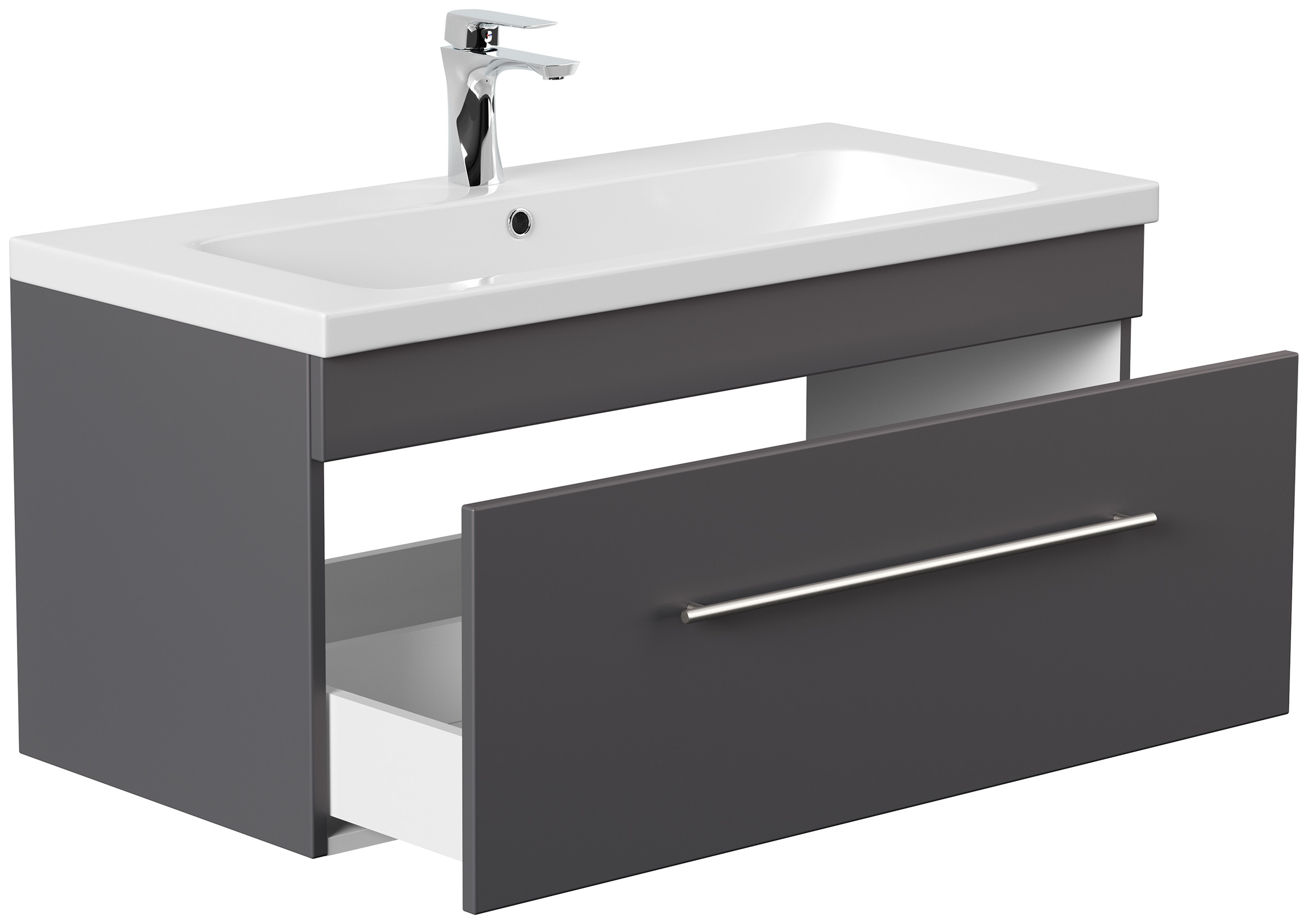 Badmöbel Diora 100cm SoftClose anthrazit