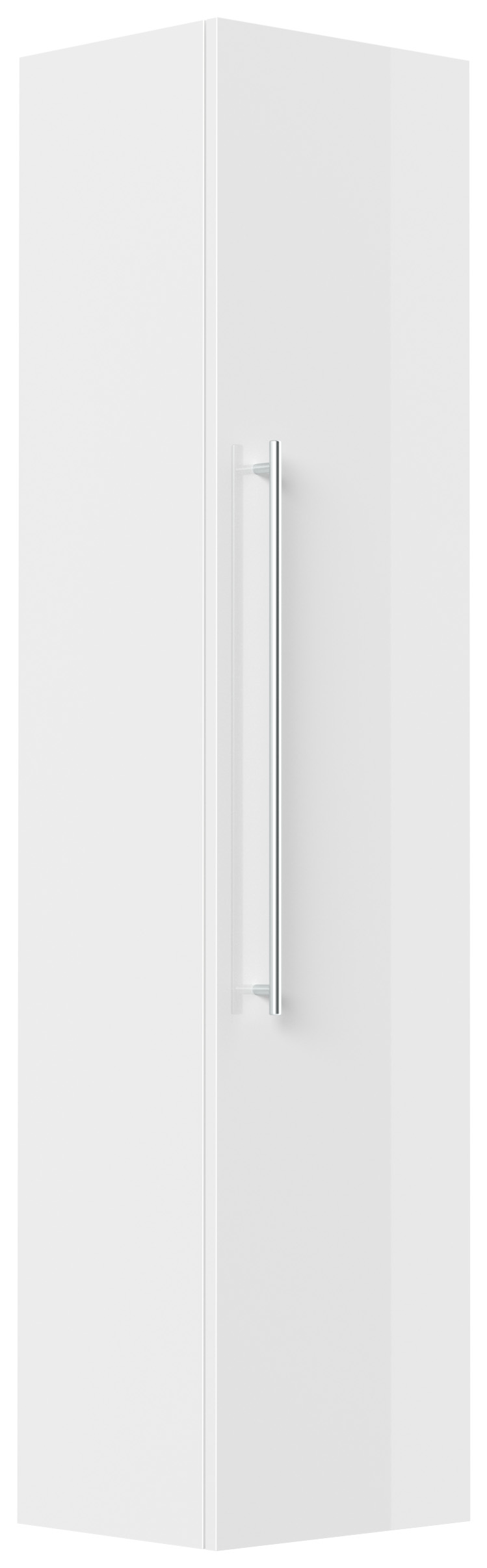 Badmöbel Set Firenze 100 3tlg. LED Spiegel und Hochschrank weiß hochglanz