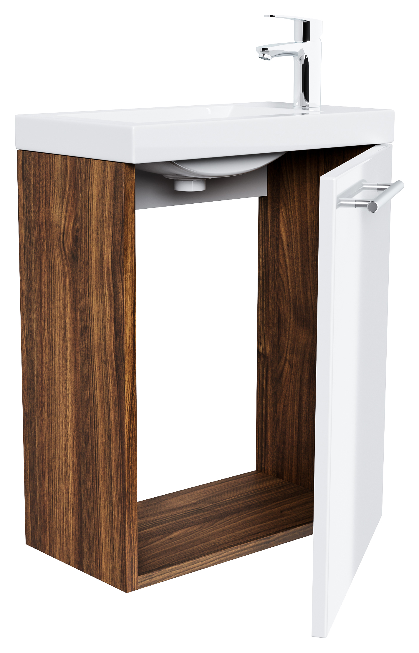 Badmöbel Salona 50 cm Weiss / Grafit