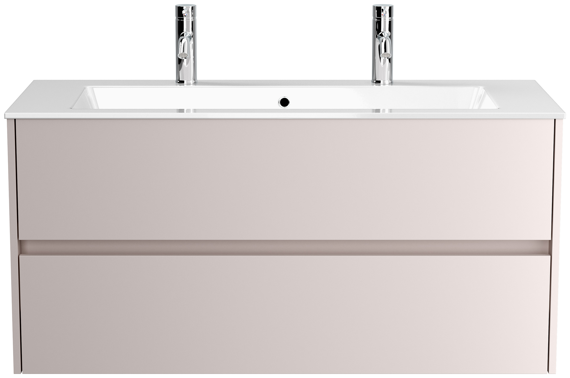 Doppelbadmöbel Taifun mit Waschtisch 120 cm 2 Greifraum SoftClose Auszüge eiche