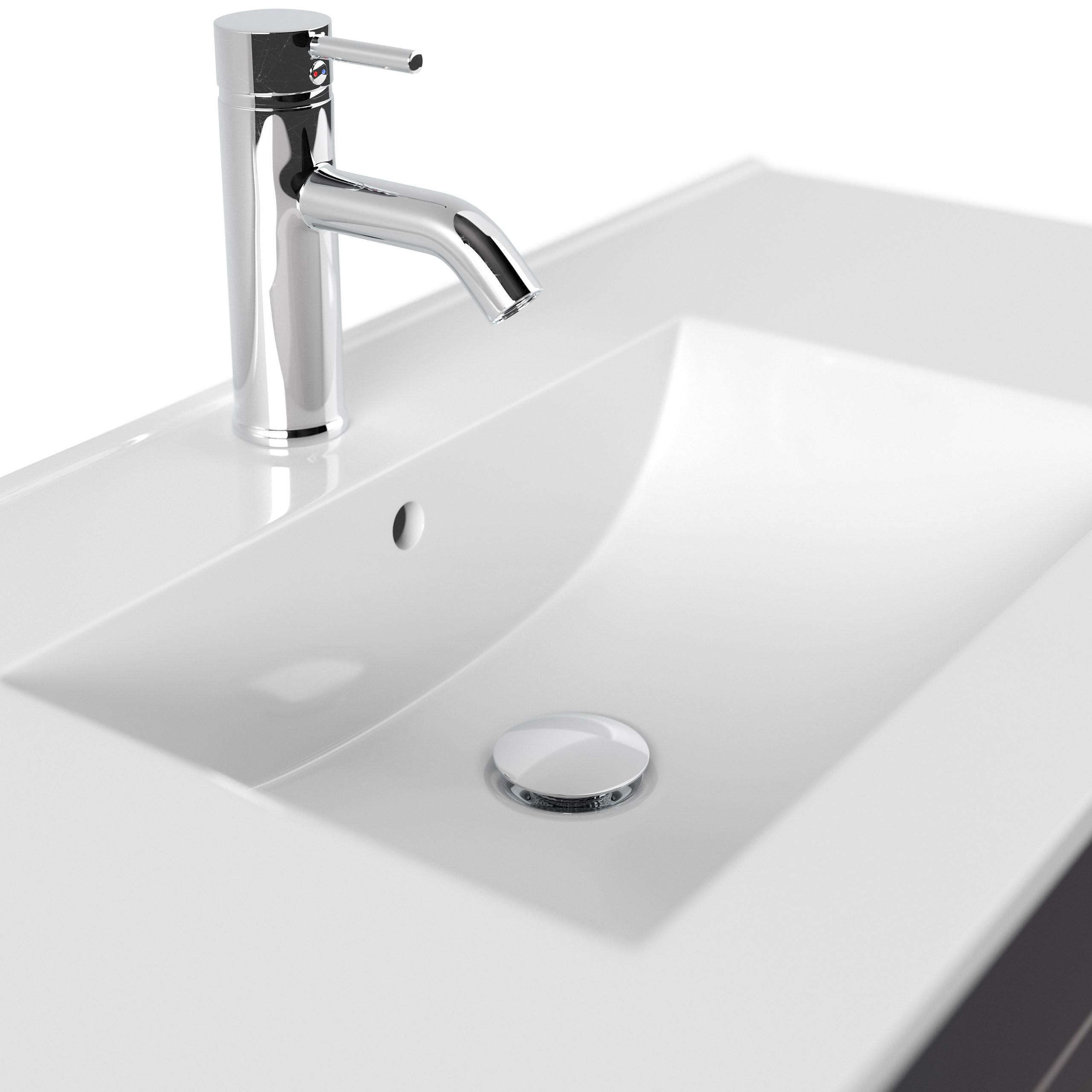 Badmöbel Linea 100cm SoftClose anthrazit