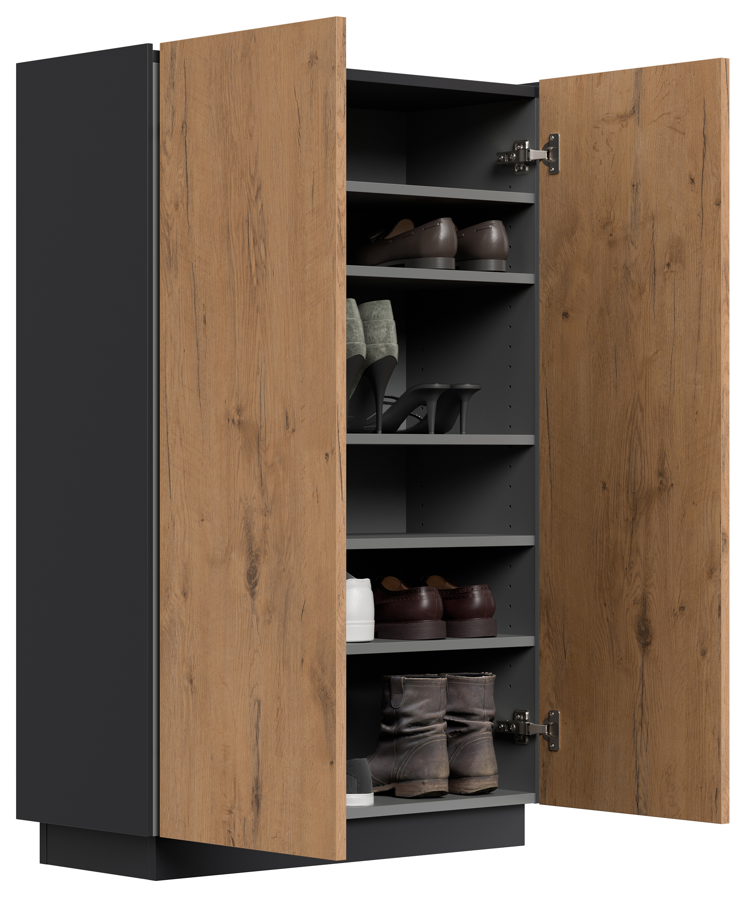 Sideboard Schuhschrank Alius-M 2 Türen Redwood
