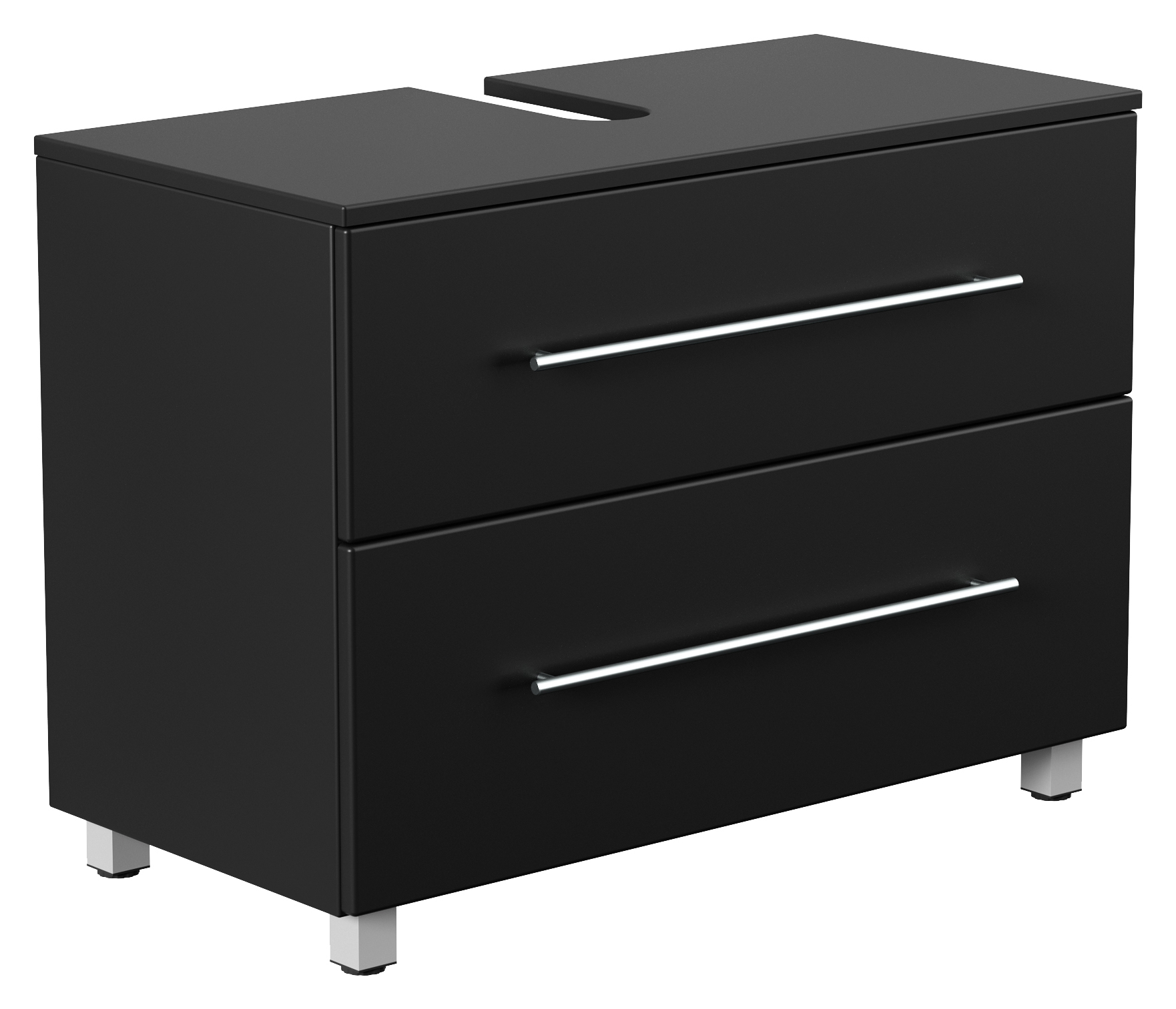 Universal Unterbau auf Standfüßen 85 cm SoftClose schwarz