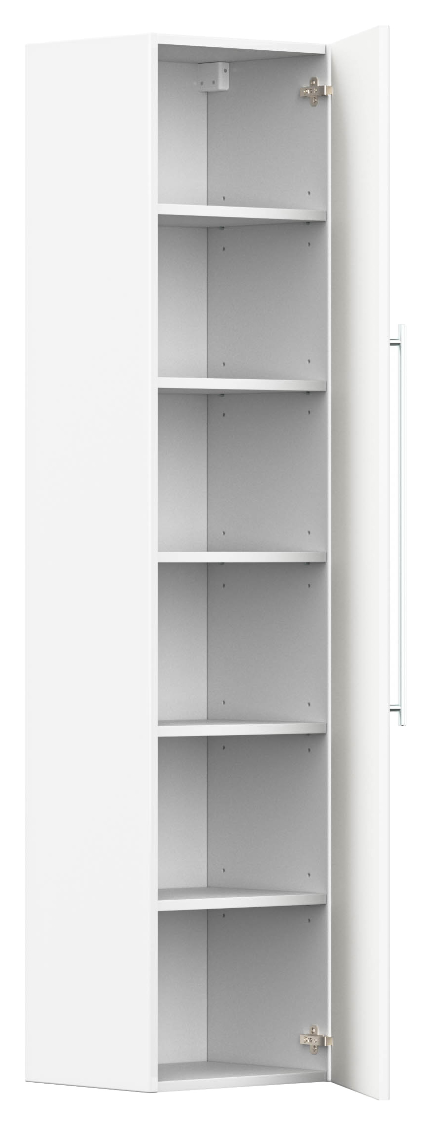 Hochschrank 150 cm weiss hochglanz