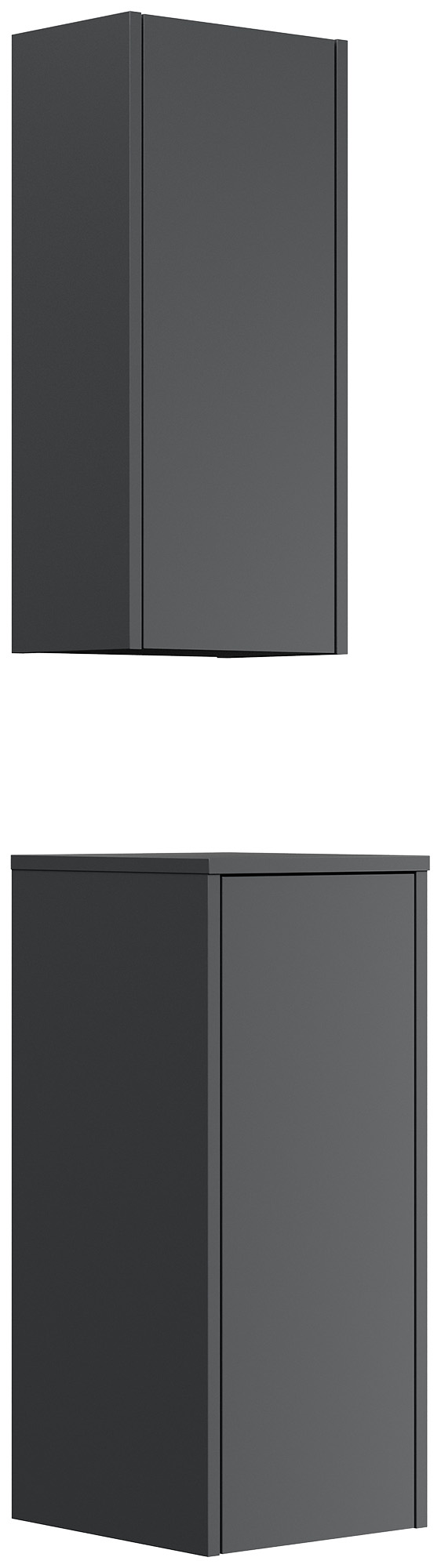Badschrank 2er Set Taifun zur Wandmontage grafit