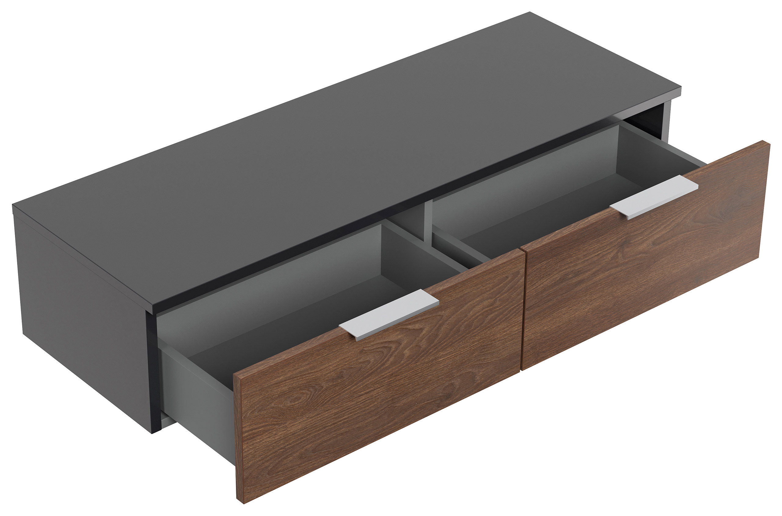 Hängekonsole Urban Slimline 2 Schubladen Softclose Redwood