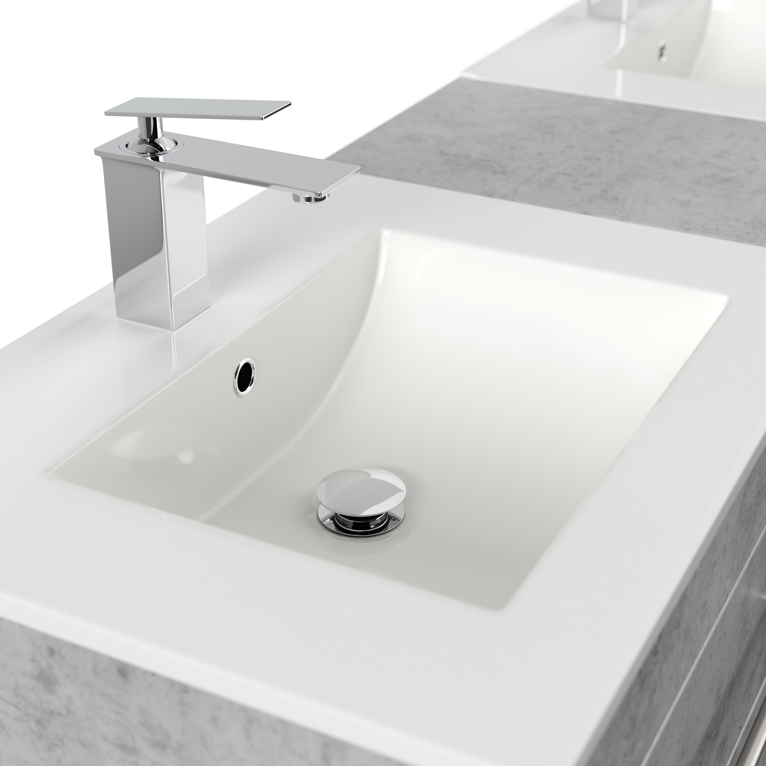 Badmöbel Roma XL SoftClose beton