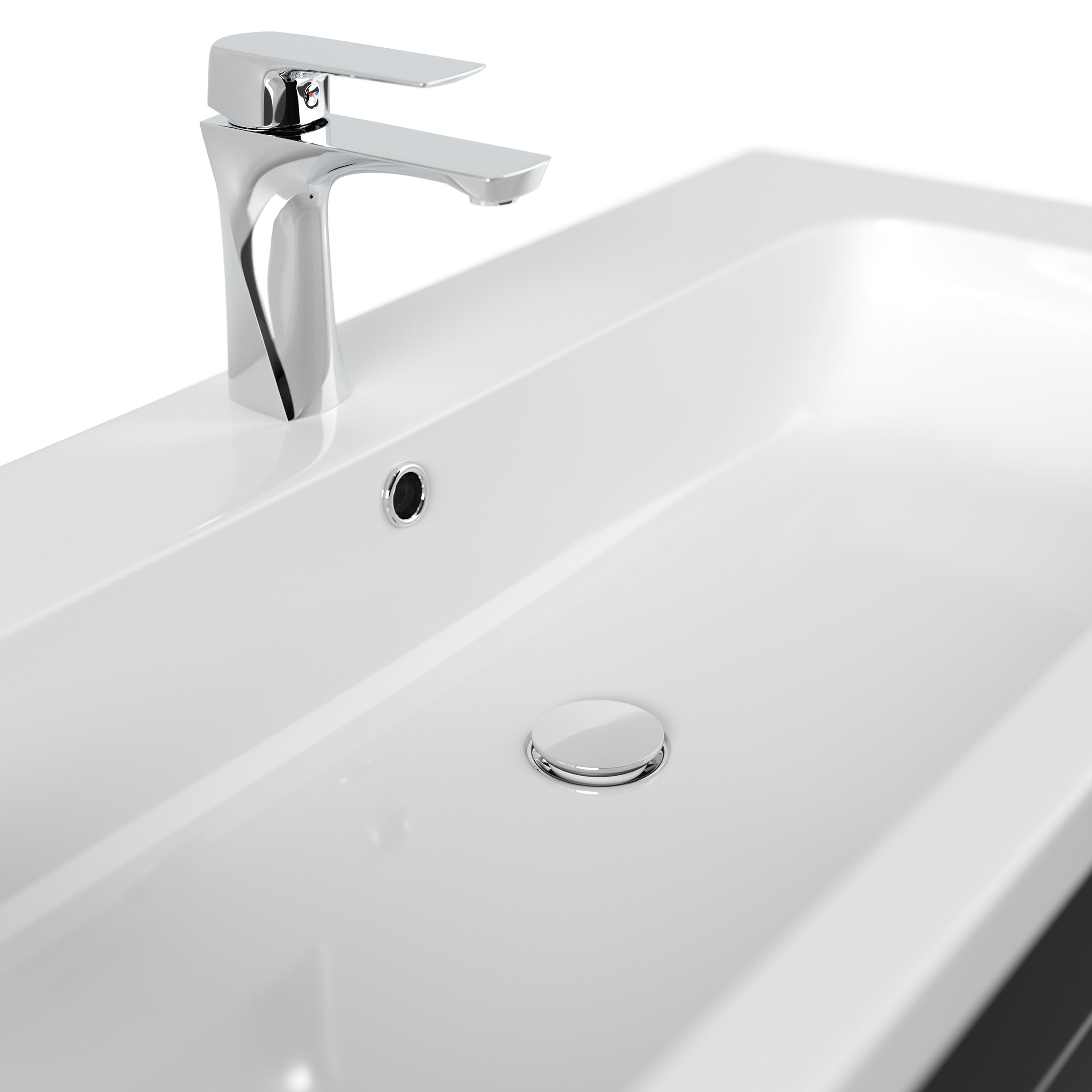 Badmöbel Diora 100cm SoftClose schwarz