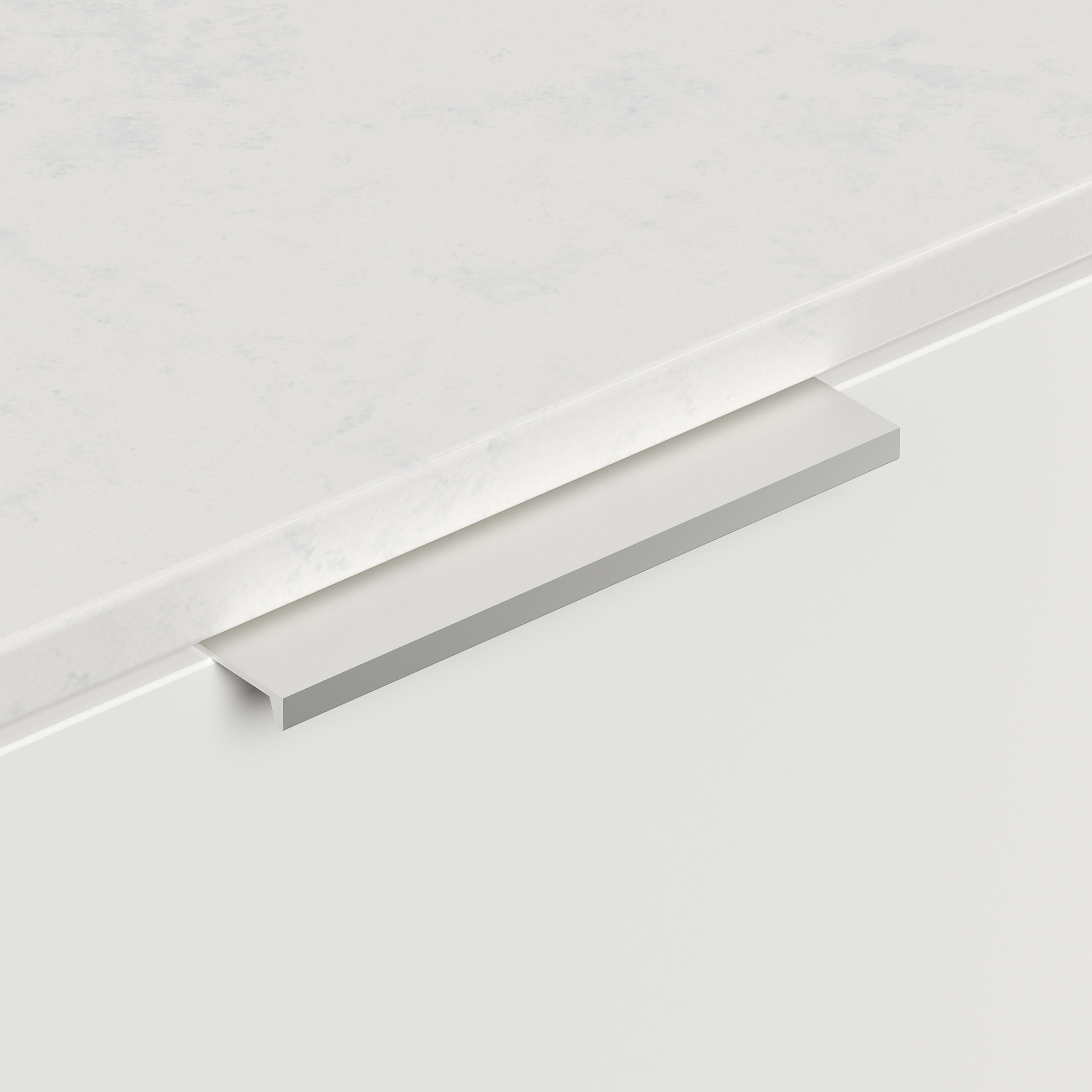 Design Nachttisch Kommode Artem 60cm, Quarztop, 2 Softeinzüge lackiert Weiß Hgl