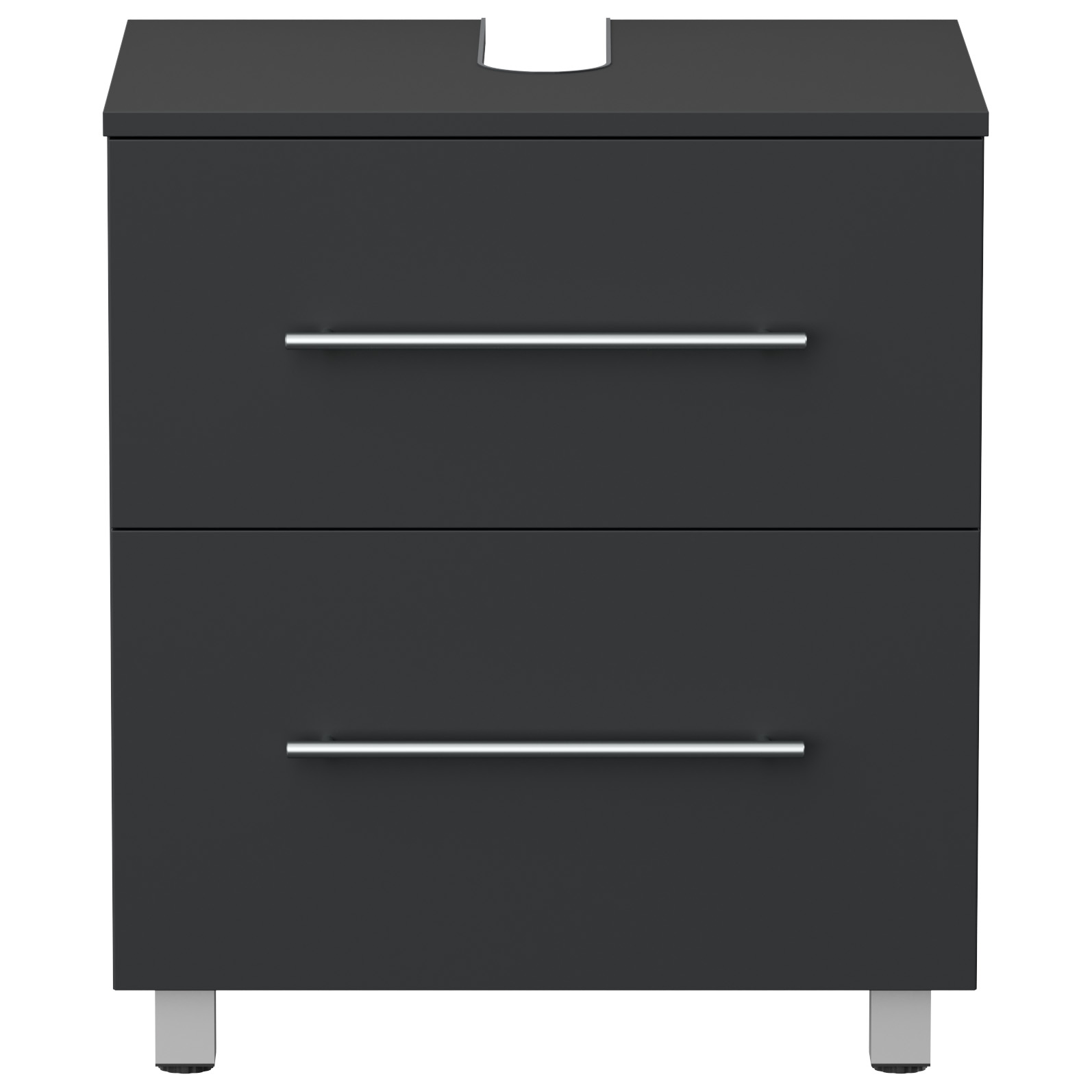 Universal Unterbau auf Standfüßen 55 cm SoftClose grafit