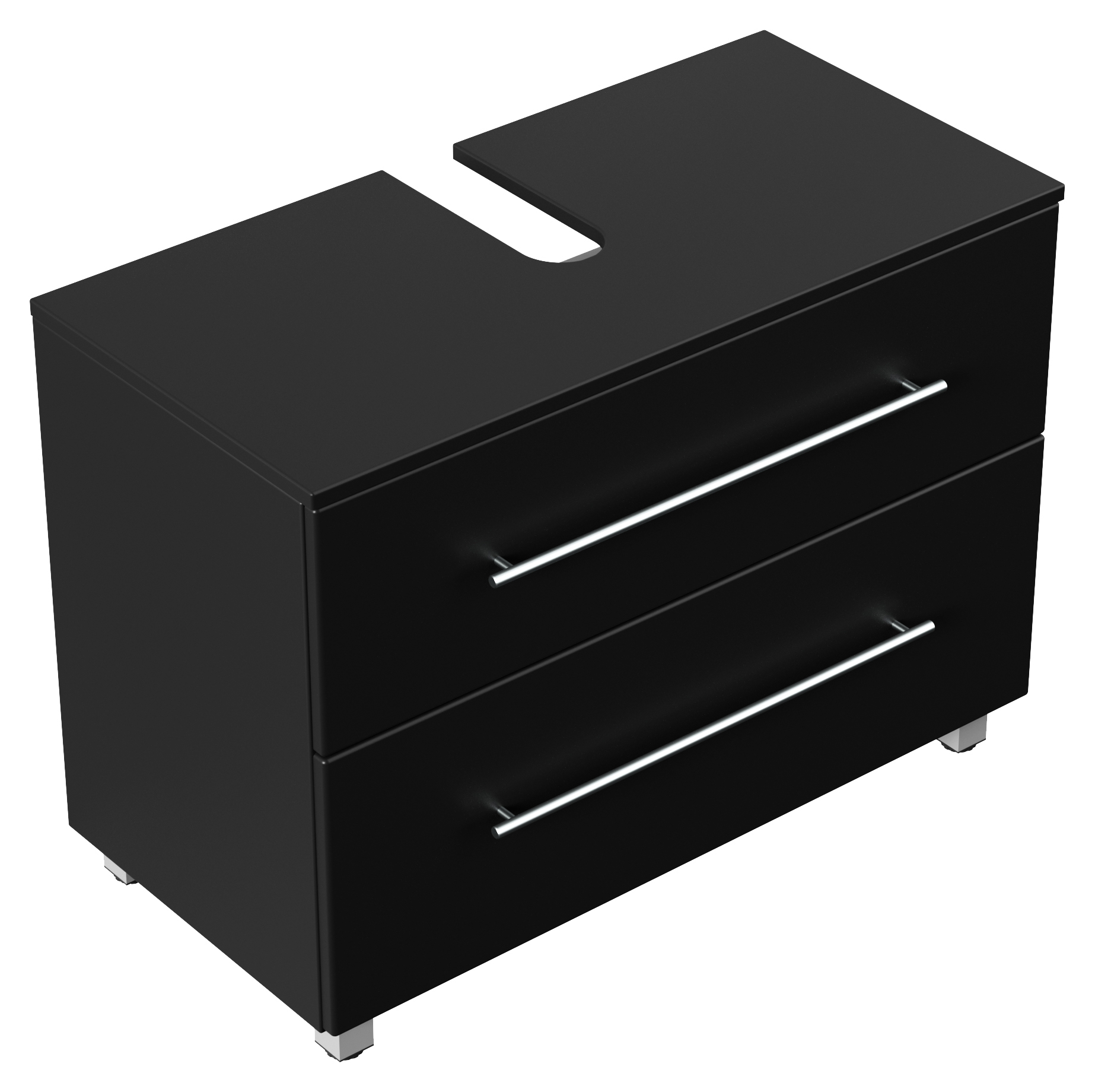 Universal Unterbau auf Standfüßen 85 cm SoftClose schwarz