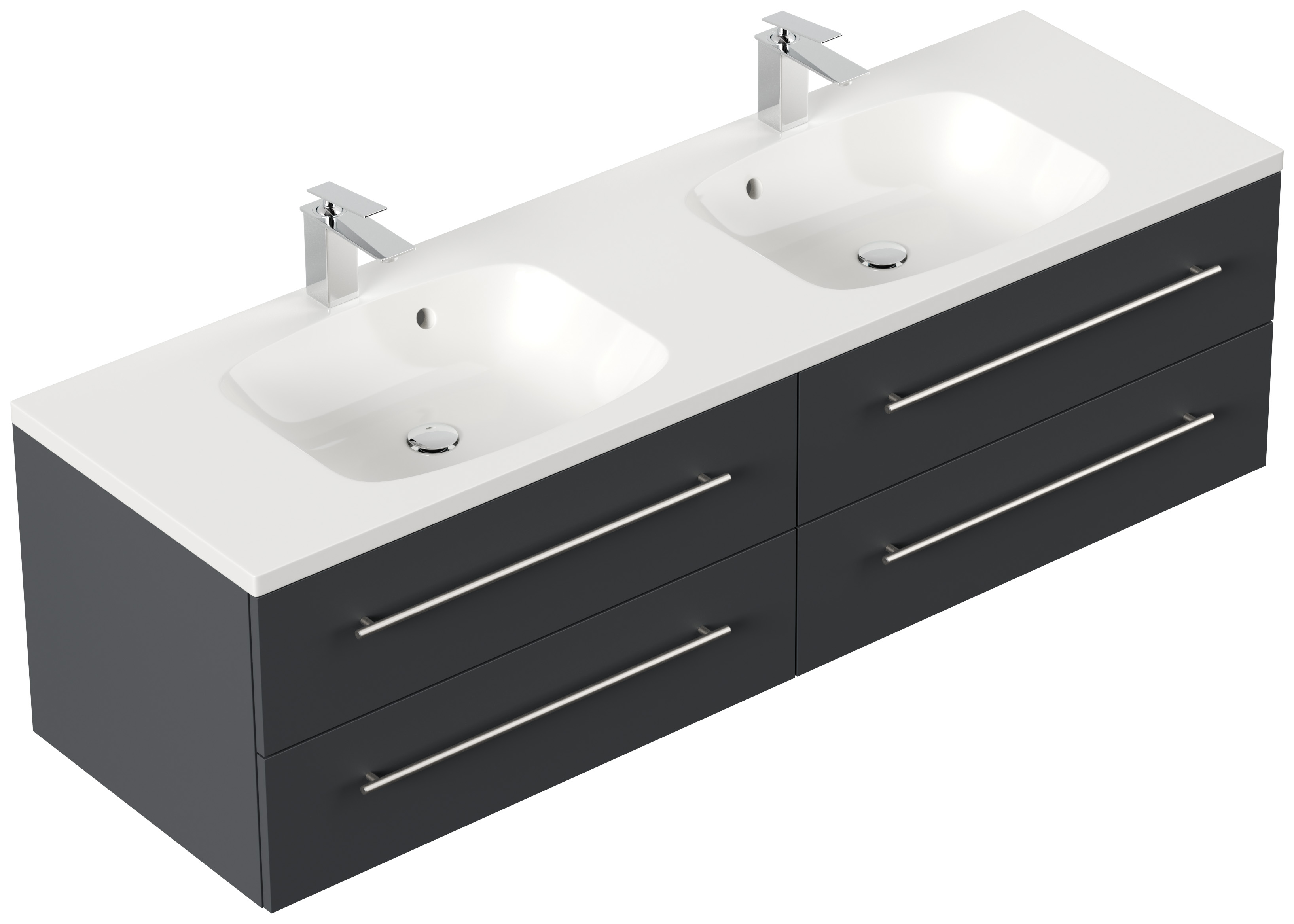 Badmöbel Colossos 160 SoftClose grafit