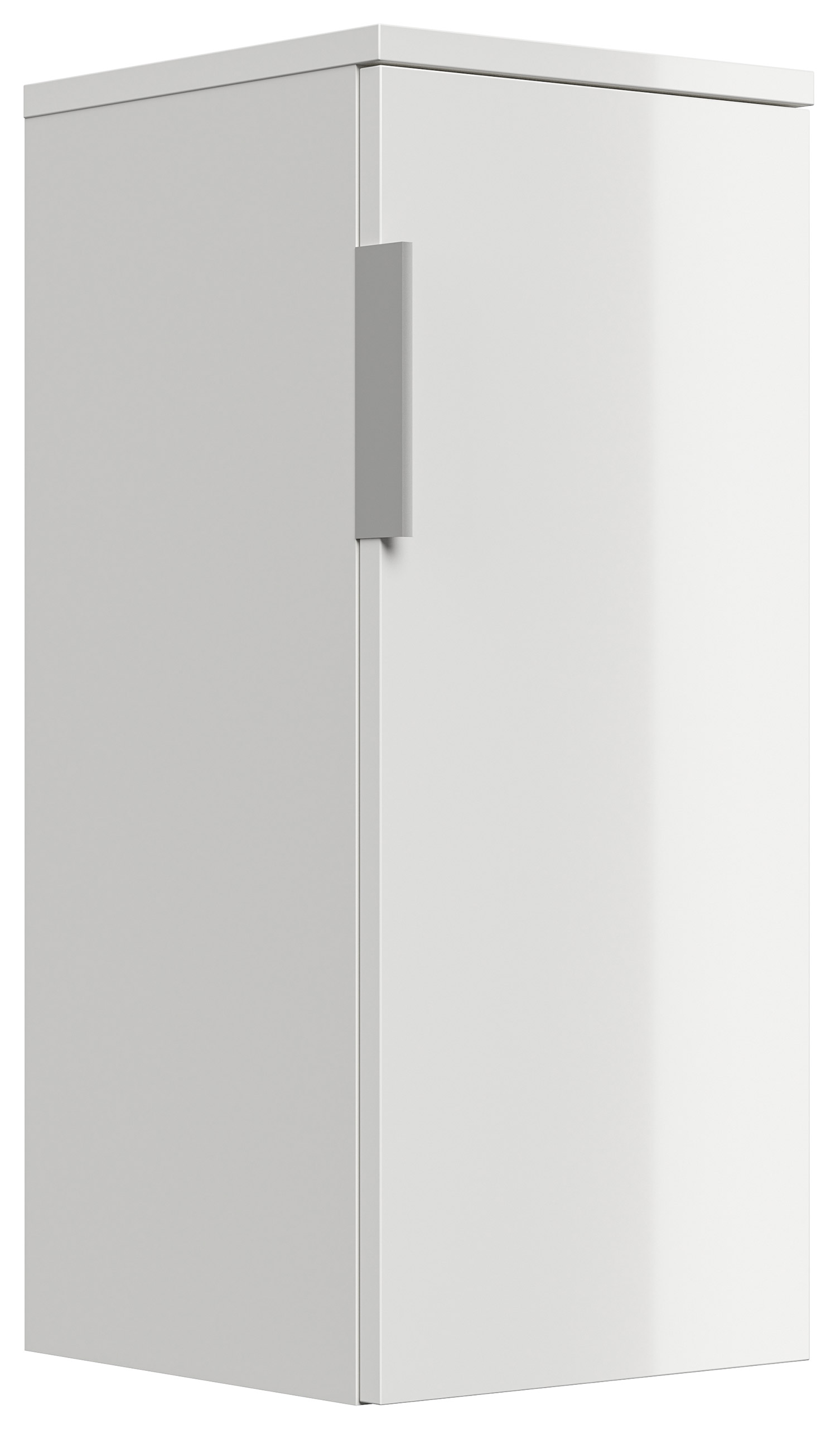 Badmöbel-Set Slimline Vega 4tlg Spiegel & Midischränke weiss hgl/weiss matt