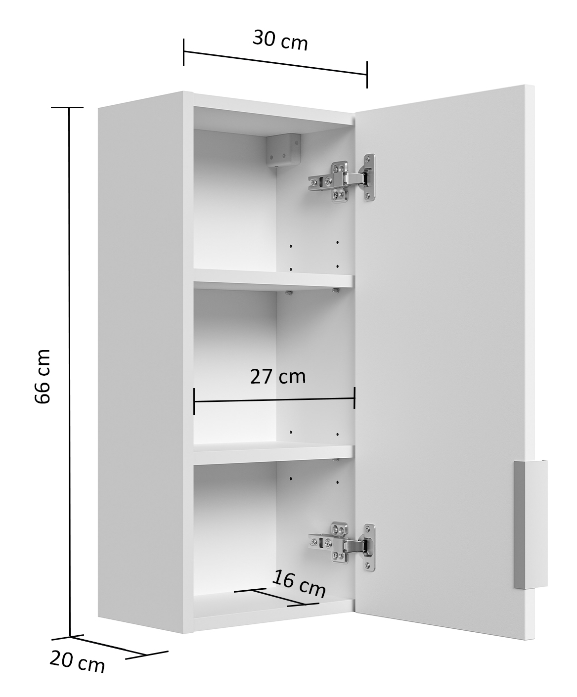 Badmöbel-Set Slimline Vega 4tlg mit Spiegel & Midischränke grafit ST/grafit matt