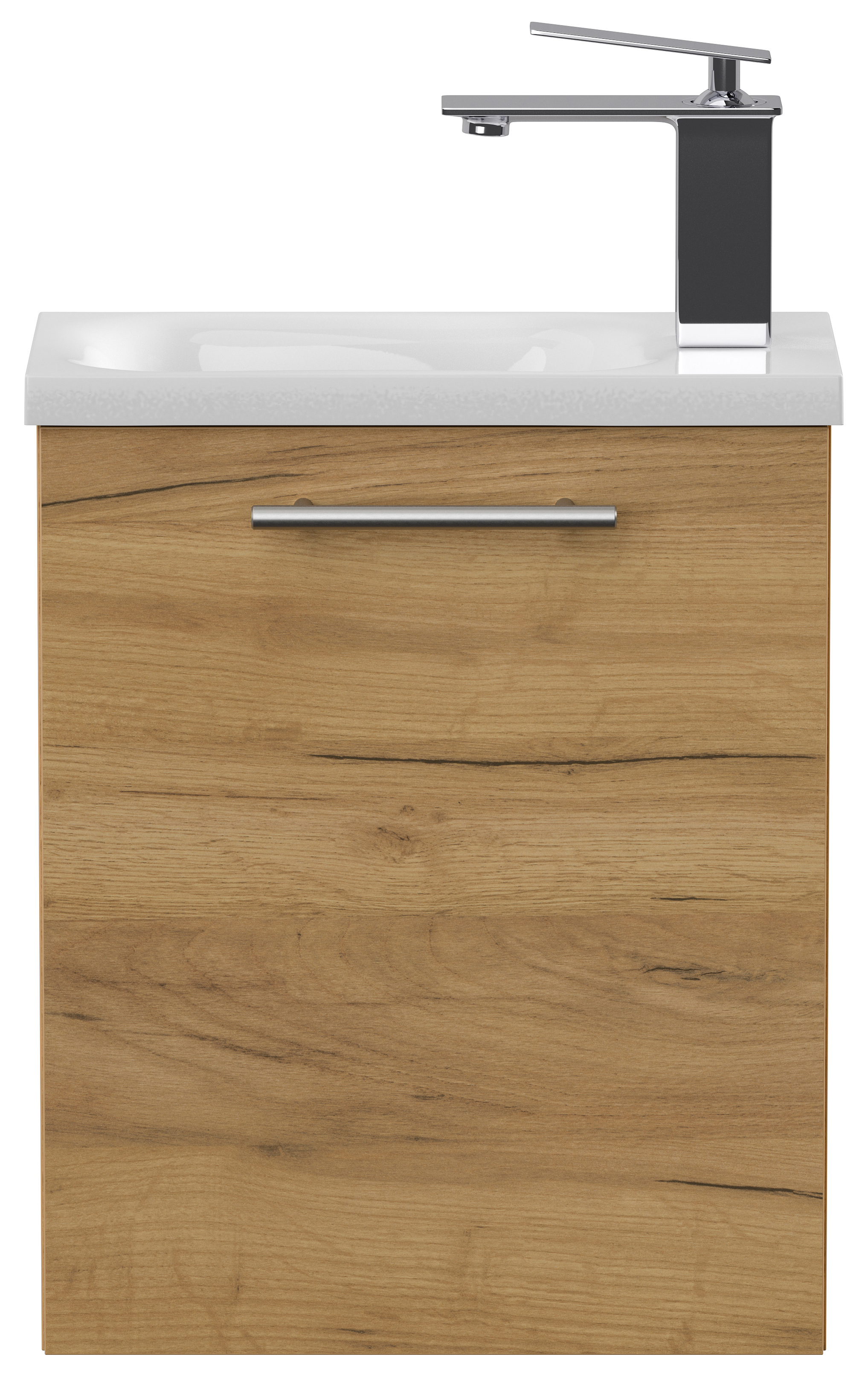 Gäste WC Badmöbel Pico Slimline 40cm SoftClose eiche gold