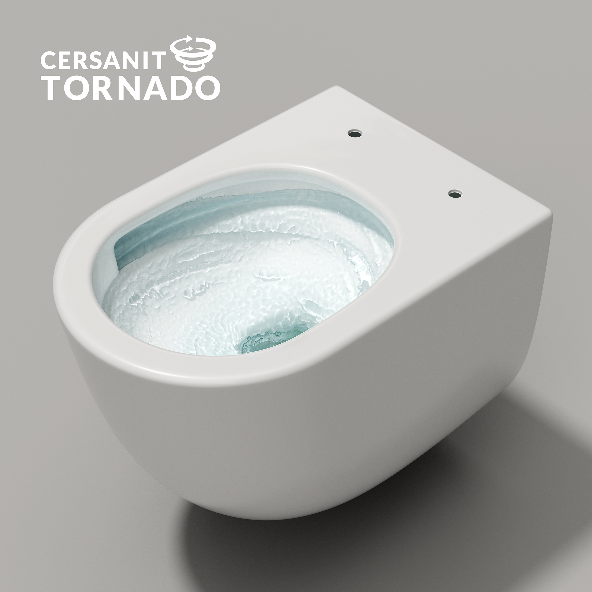 WC-Set REMO mit Tornado-Spülung, Vorwandelement 50 cm und Betätigungsplatte
