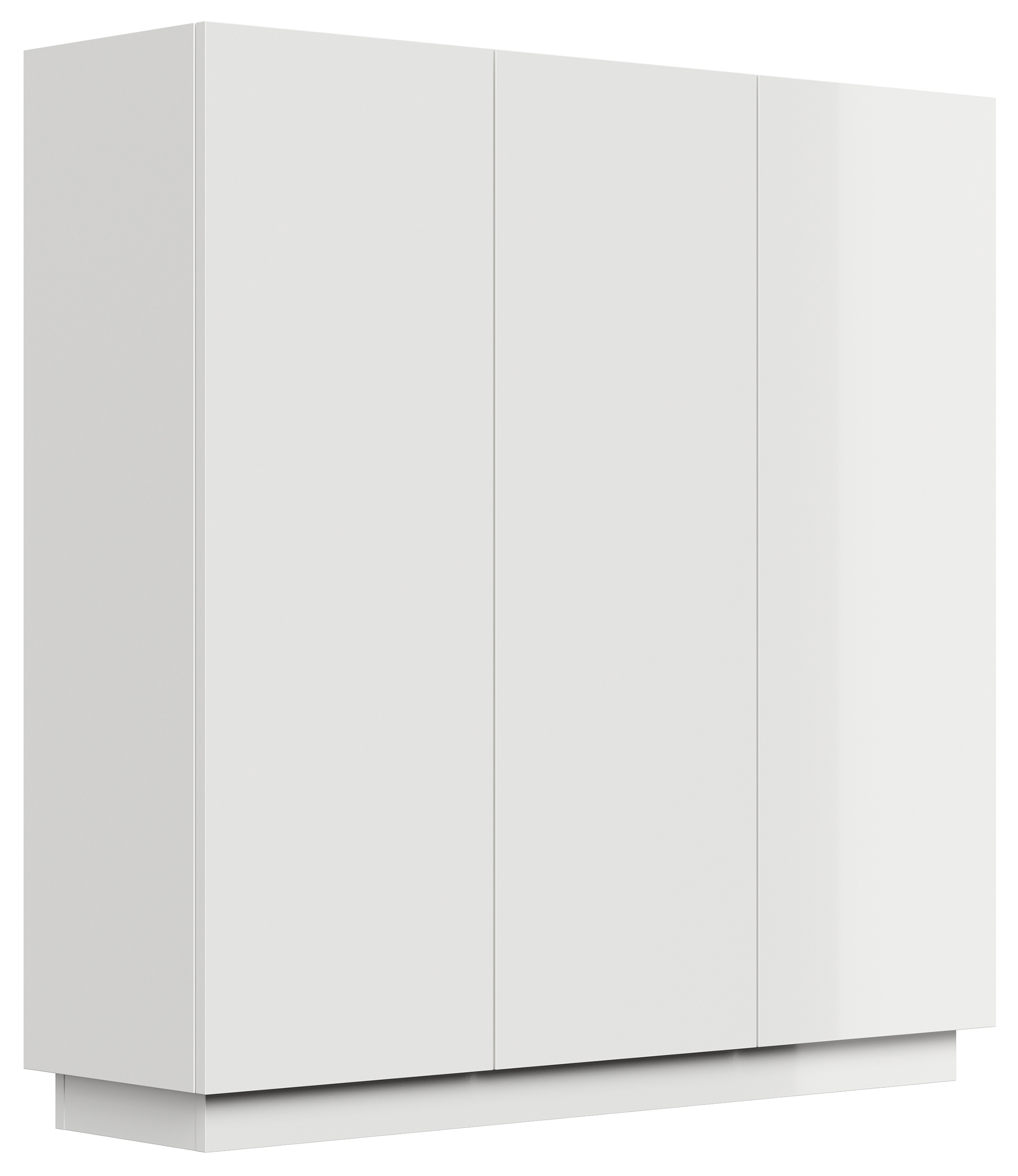 Sideboard Schuhschrank Alius-L 3 Türen Grafit hochglanz