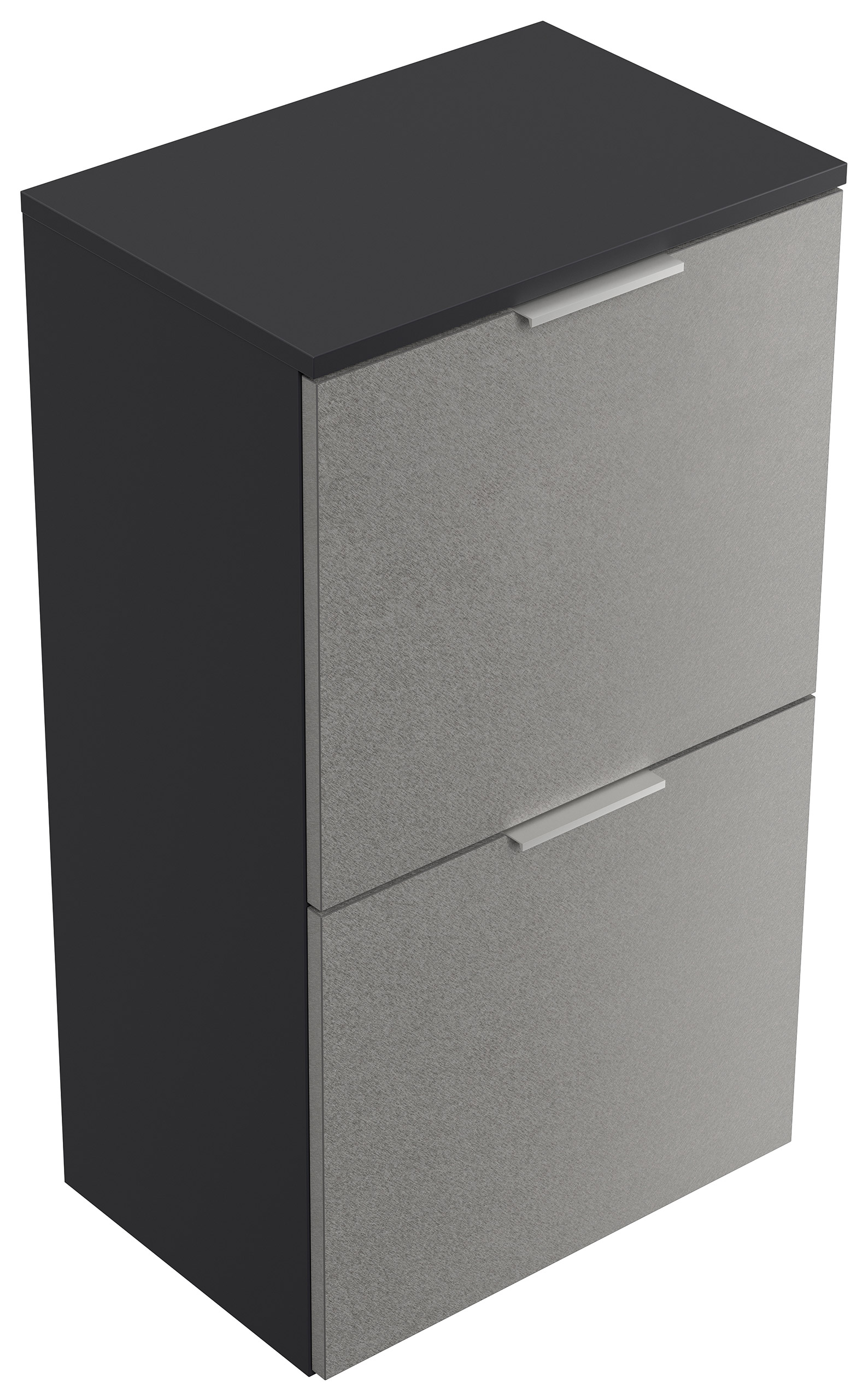 Schuhschrank Domus-S hängend 2 Klappen 8 Paar Schuhe Asche