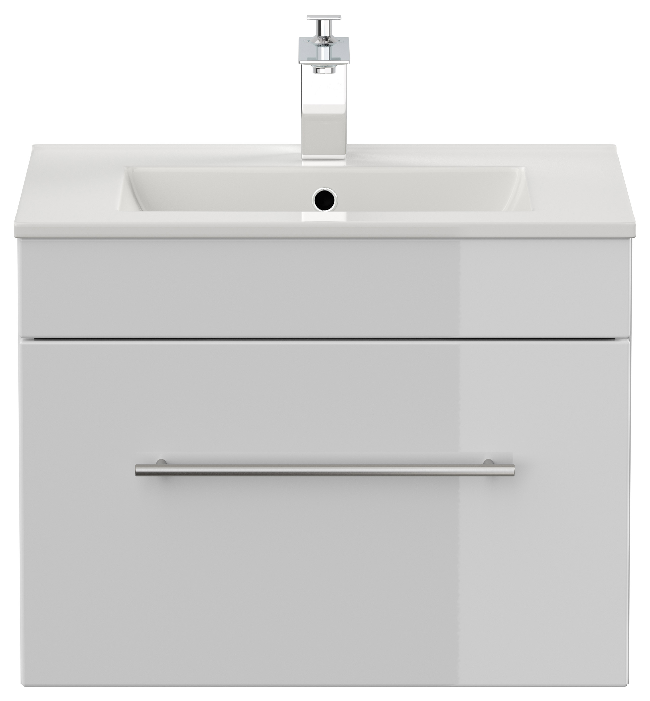 Badmöbel SANTINI 60 SoftClose weiss, Fronten weiss hochglanz