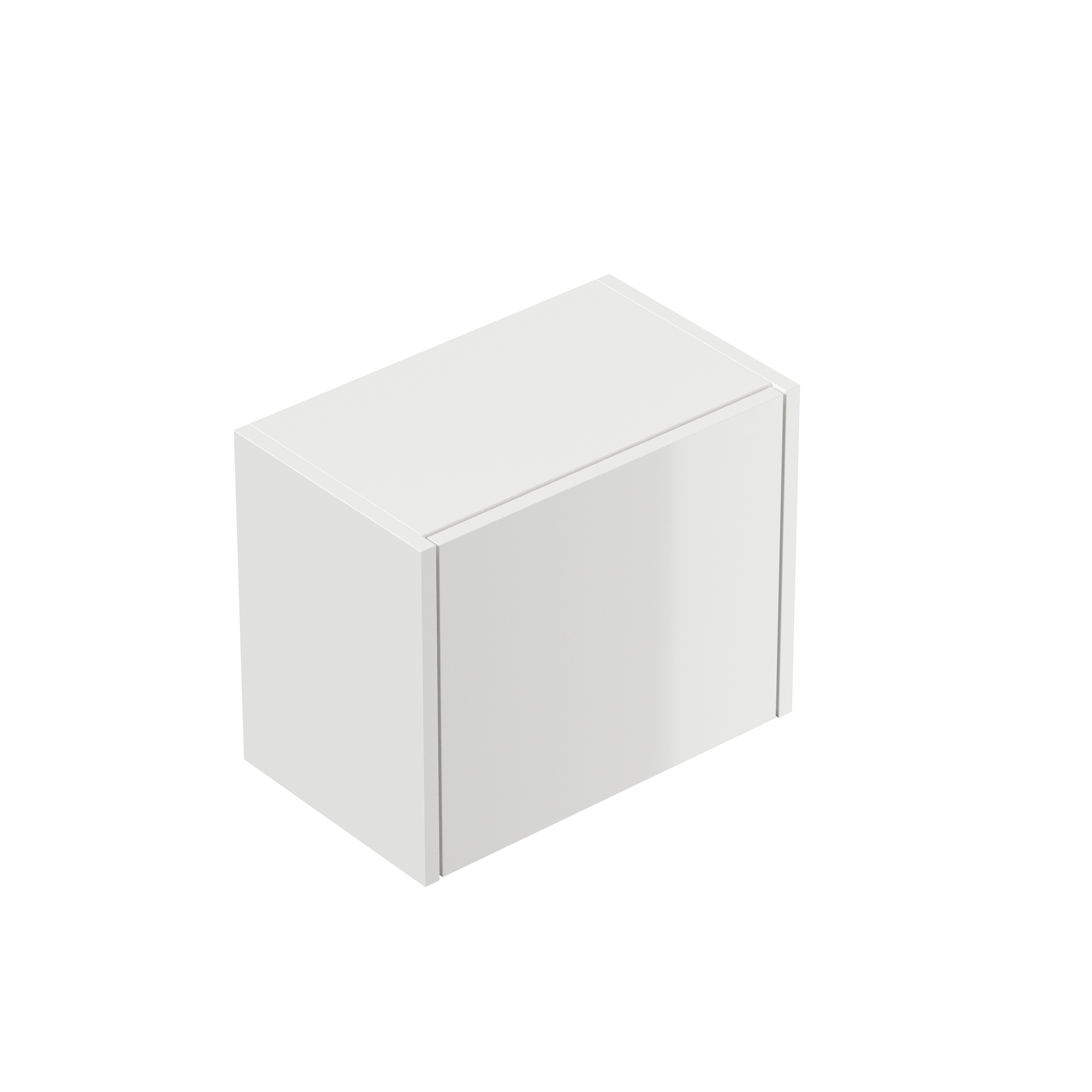 Badmöbelset Colossos160 4-teilig LED Spiegel Hochschrank 3er Boxen weiss hgl