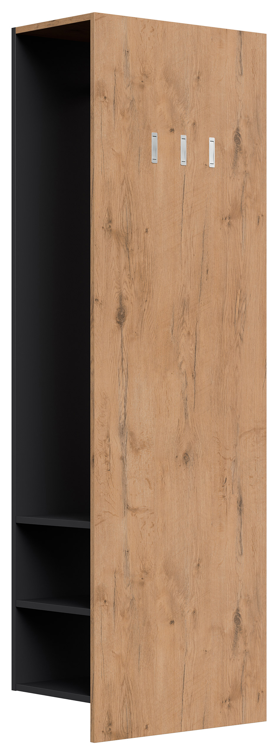 Garderobenpaneel Urban 3 Haken Garderobenstange 6 Paar Schuhe Oak