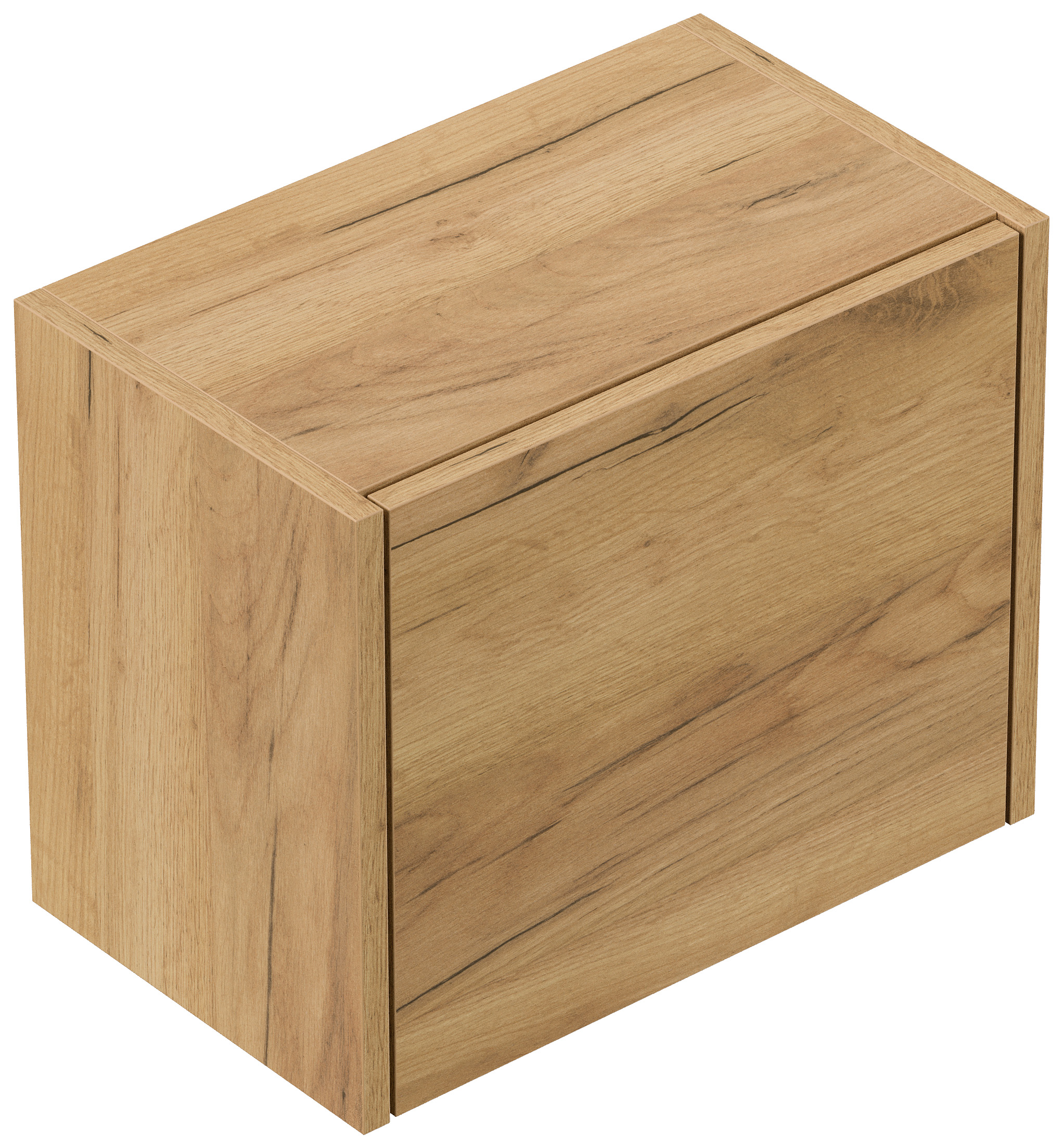 Badmöbelset Taifun 60cm 3tlg mit Spiegelschrank & 3er Boxen Set eiche gold