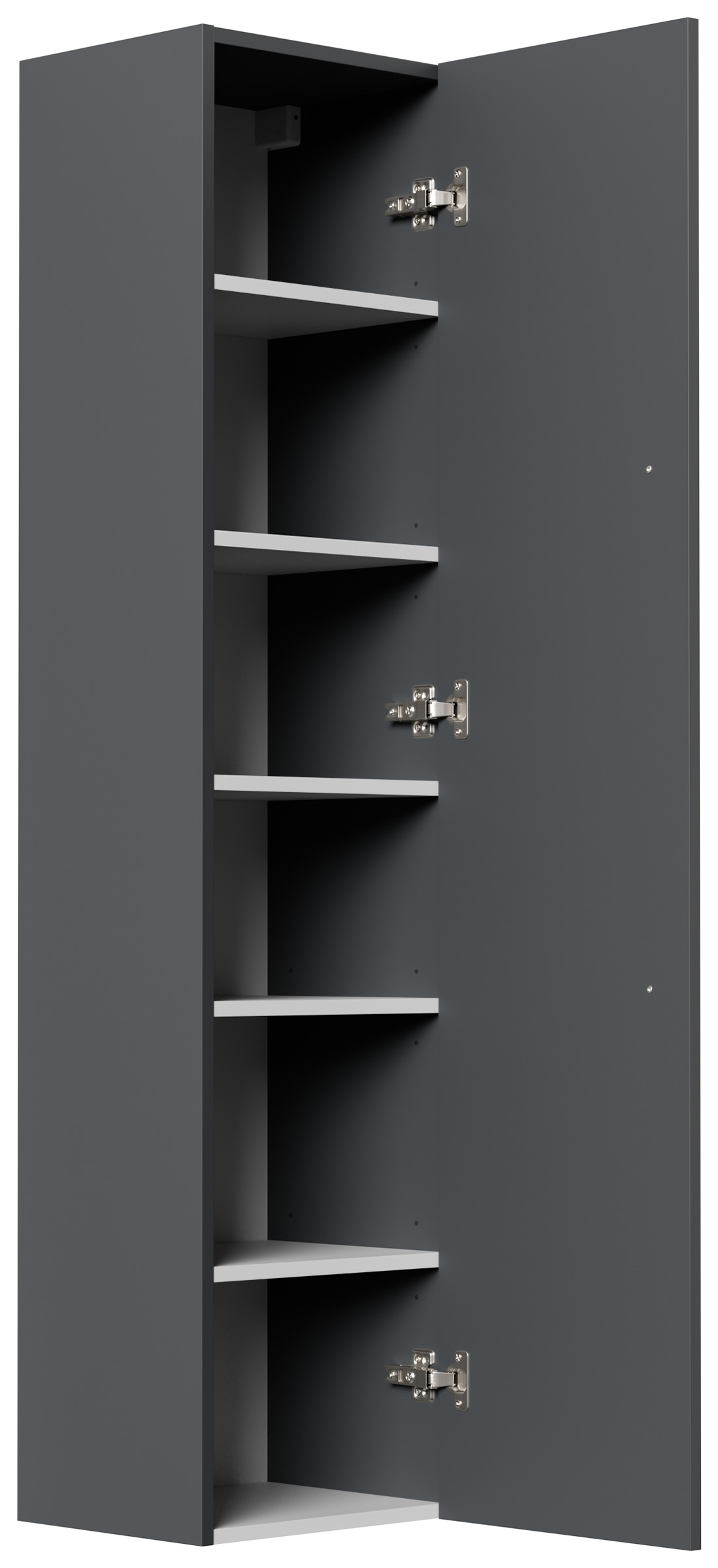 Badmöbelset Roma XL 5-teilig LED-Spiegel Seiten-, Hoch & Midischrank grafit